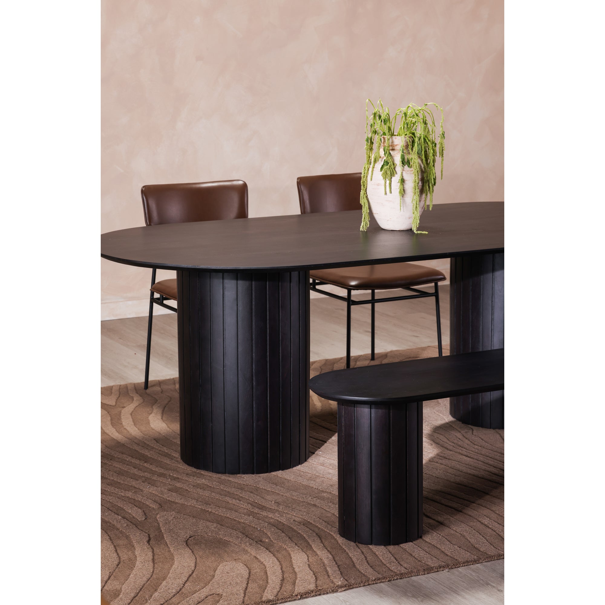 Moes Povera Dining Bench Black JD-1053-02-0