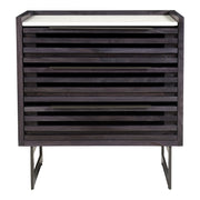 Moes Paloma 3 Drawer Nightstand Charcoal Grey JD-1058-07-0