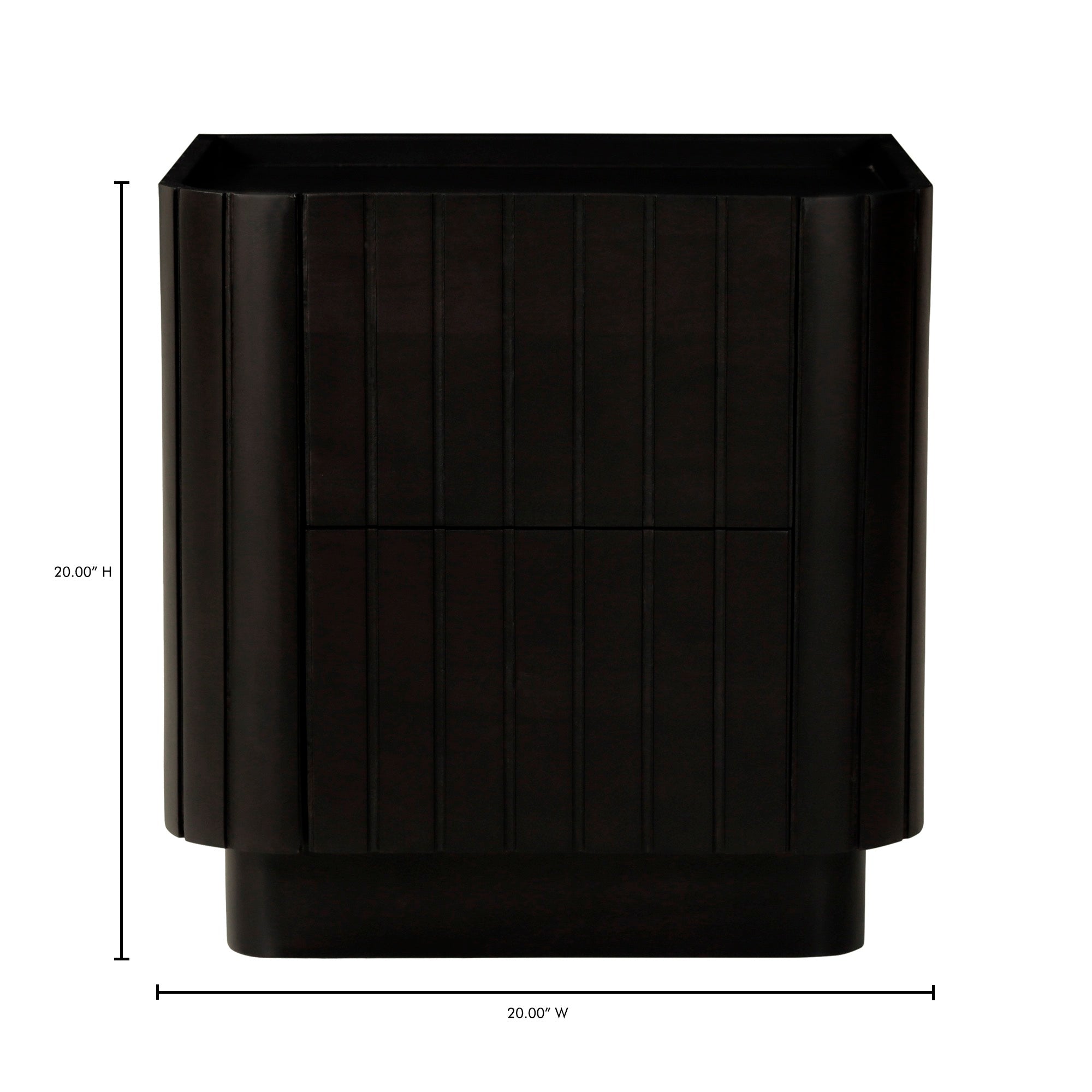 Moes Povera Nightstand Black JD-1064-02