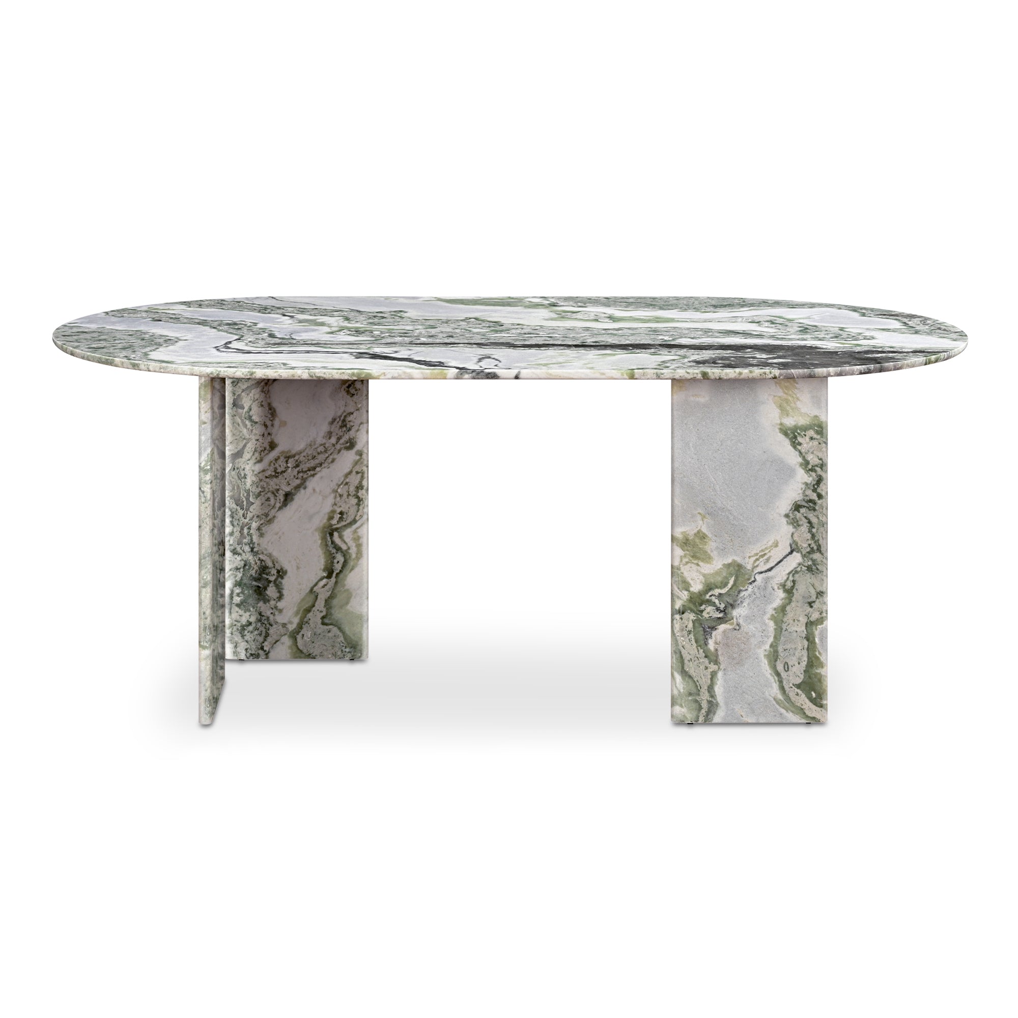Moes Celia Oval Dining Table Green Onyx Marble JD-1075-16-0