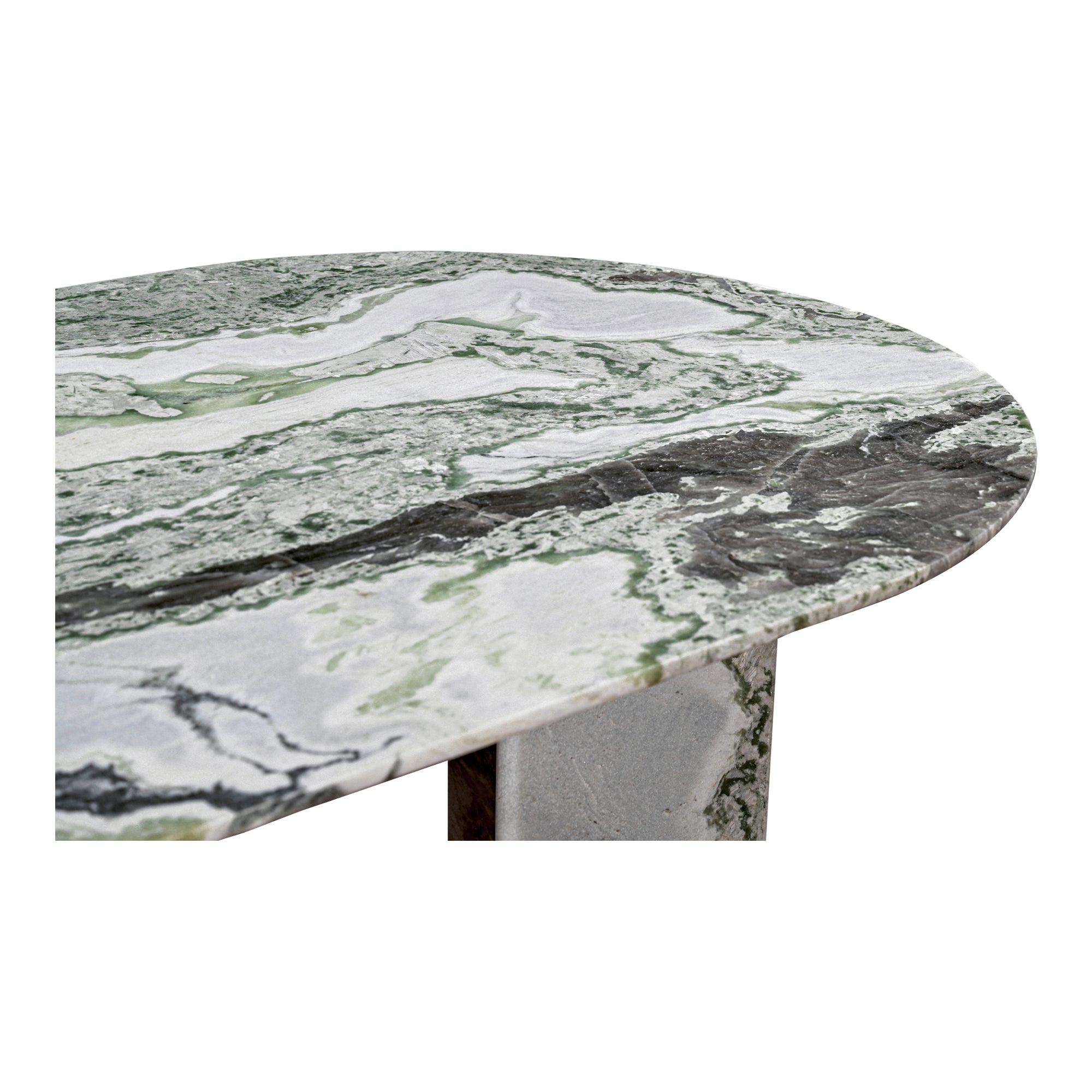 Moes Celia Oval Dining Table Green Onyx Marble JD-1075-16-0