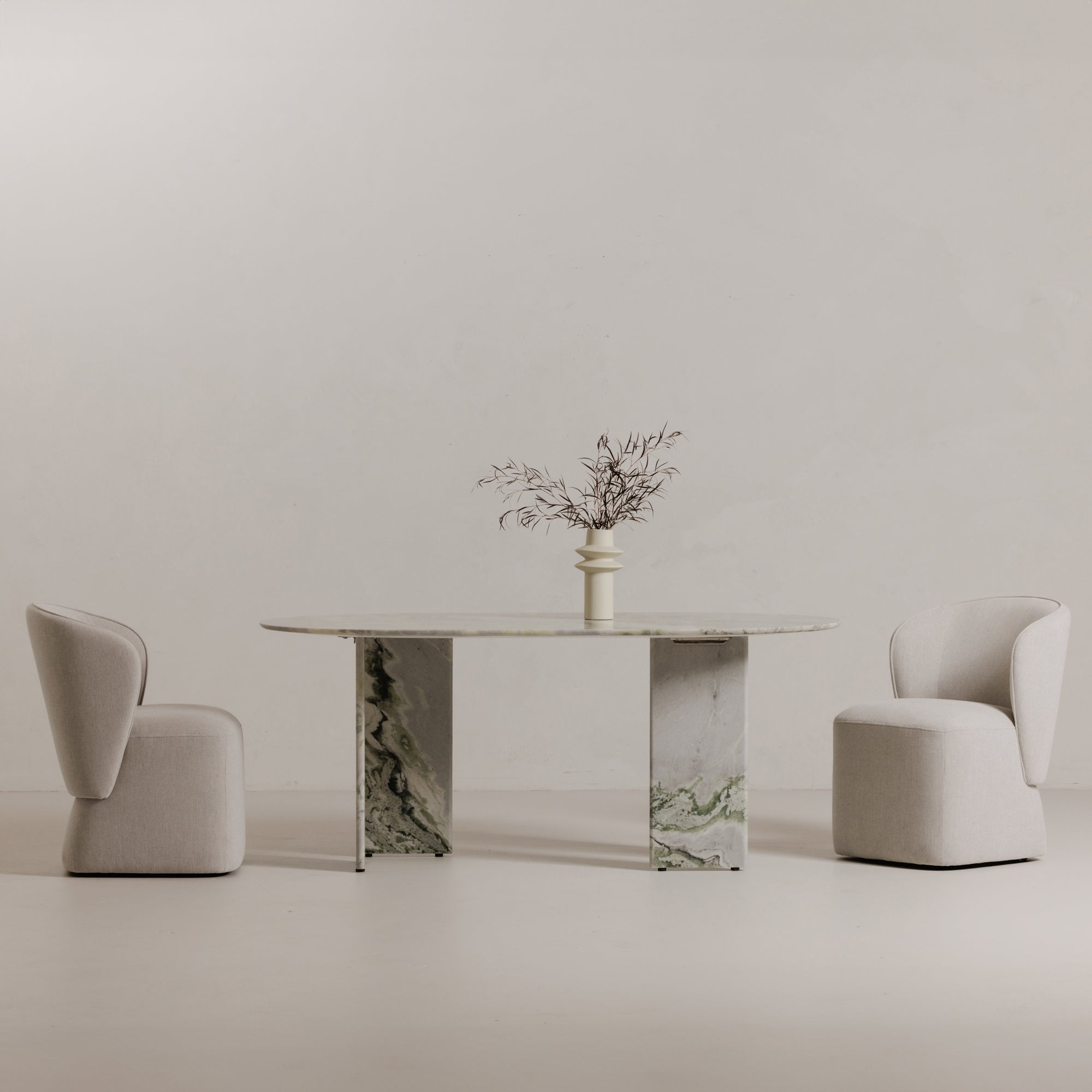 Moes Celia Oval Dining Table Green Onyx Marble JD-1075-16-0
