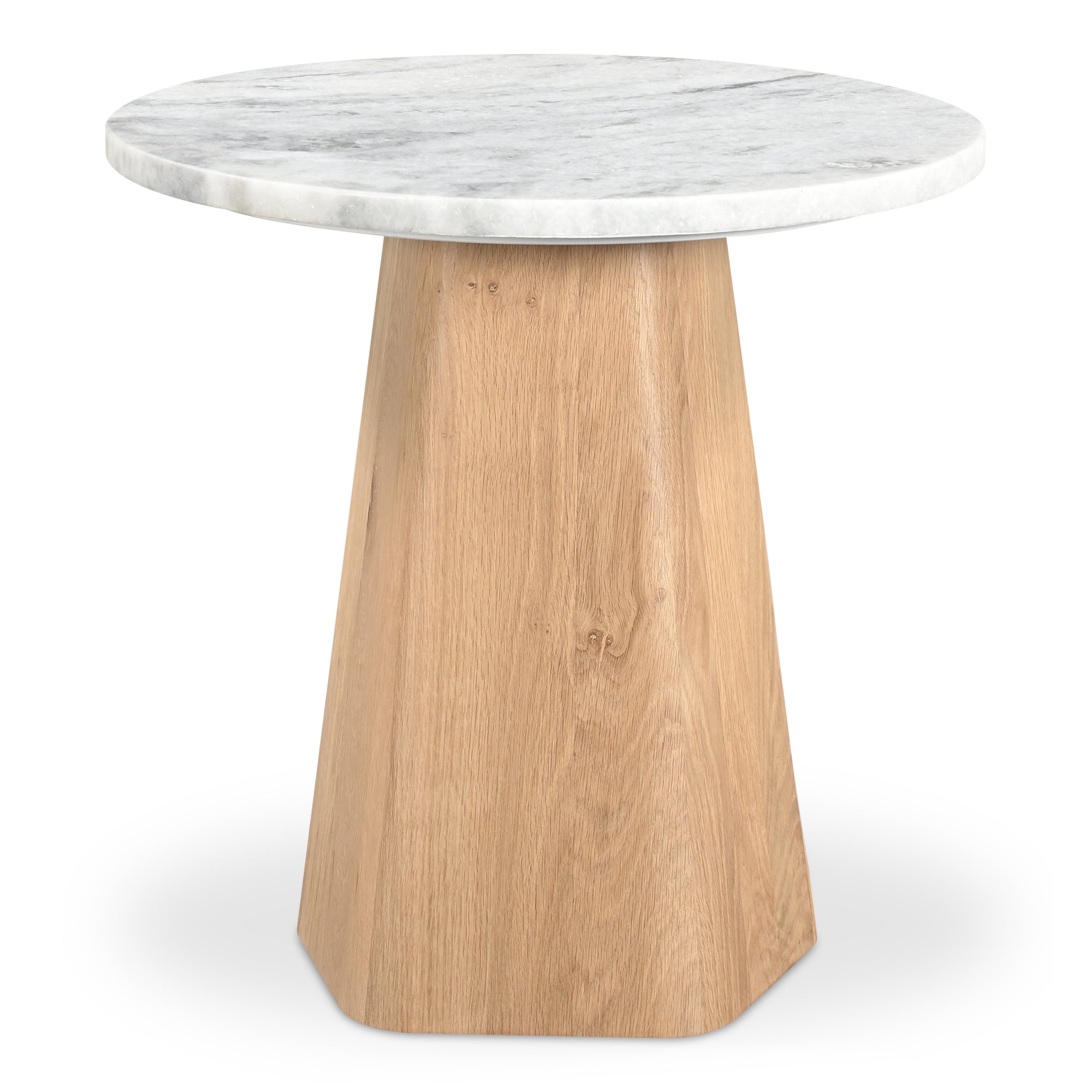 Moes Evelyn Accent Table Ashen Grey Matrix Marble JD-1091-18-0