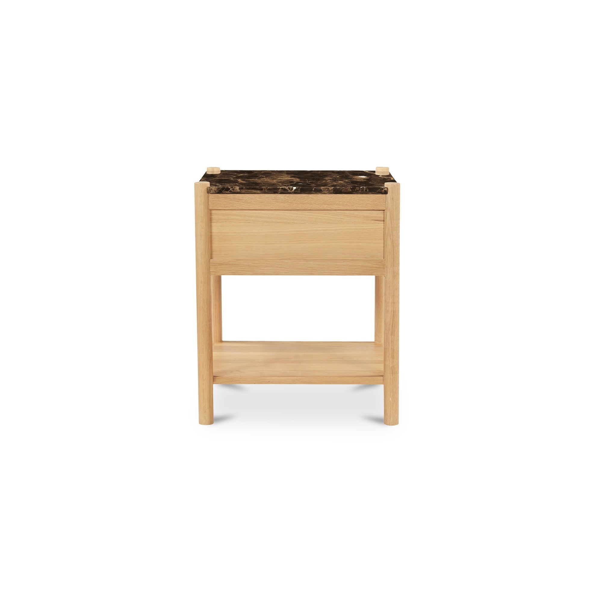 Moes Elio Nightstand Dark Emperador Marble JD-1104-20