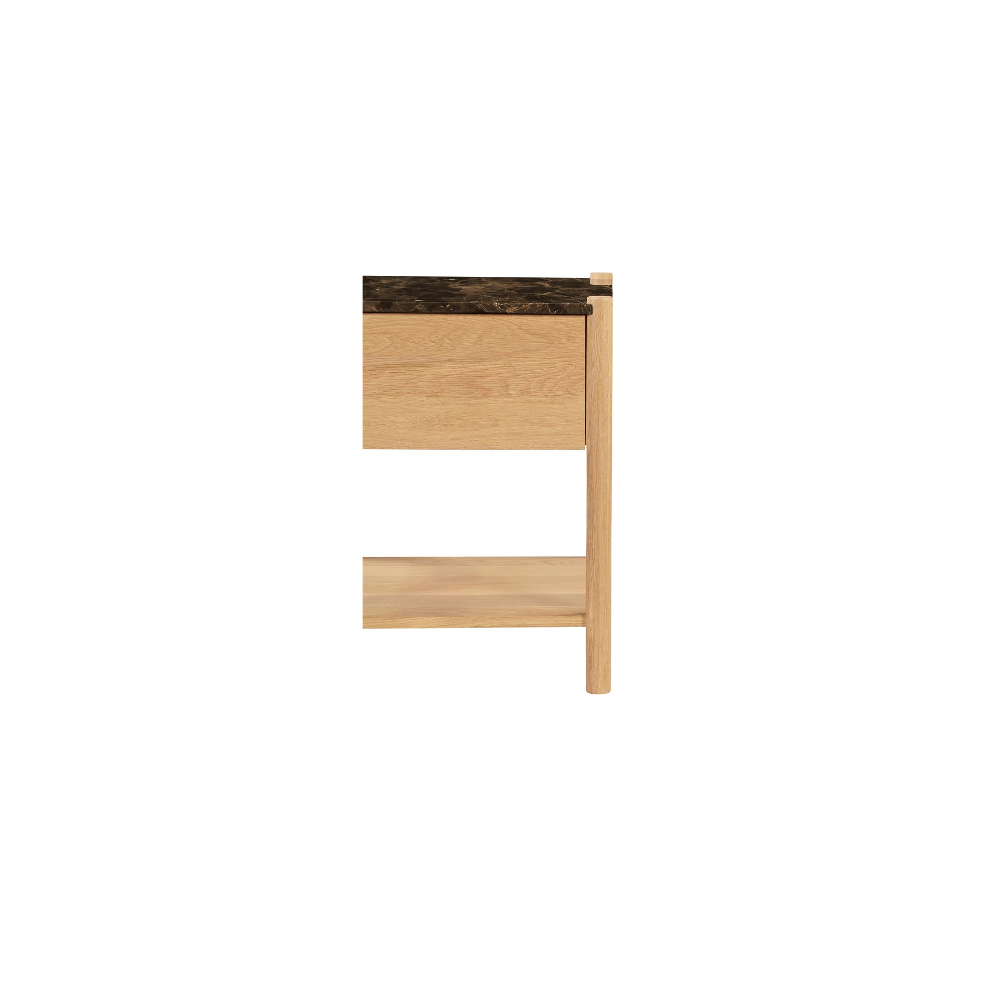 Moes Elio Nightstand Dark Emperador Marble JD-1104-20