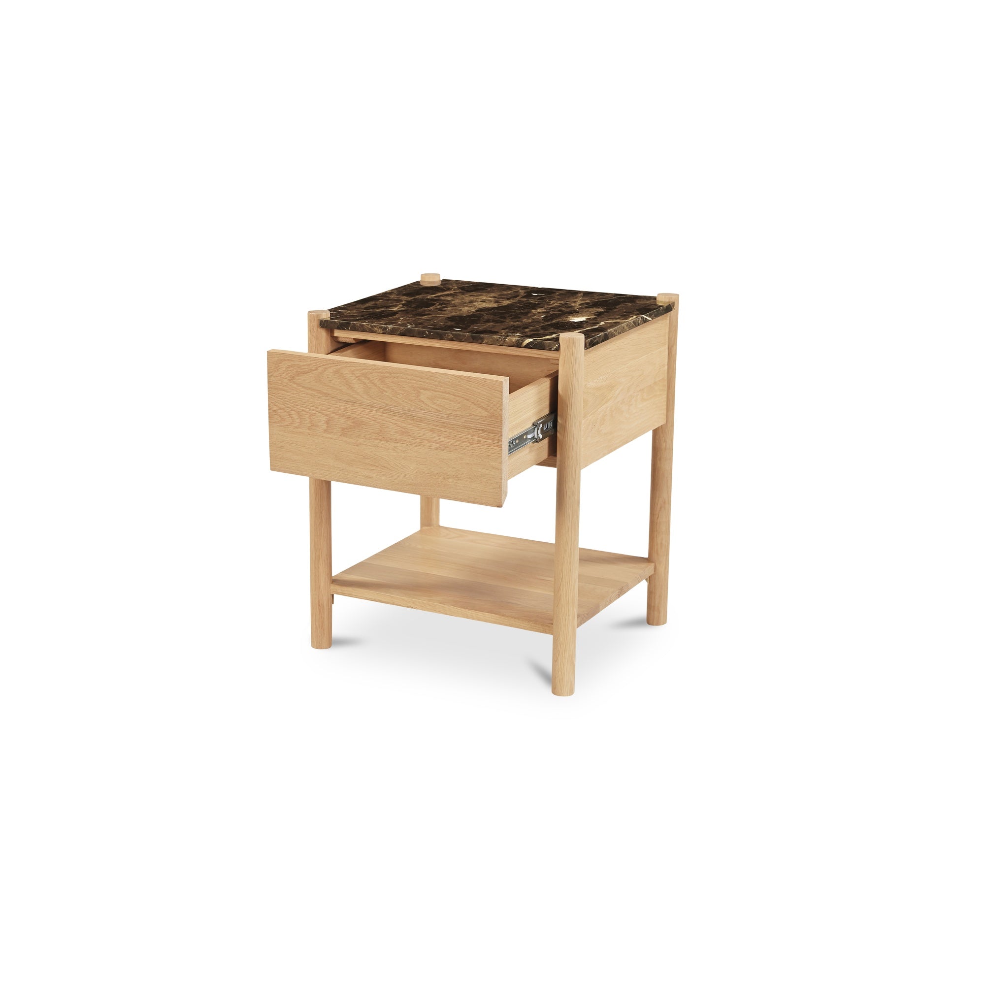Moes Elio Nightstand Dark Emperador Marble JD-1104-20