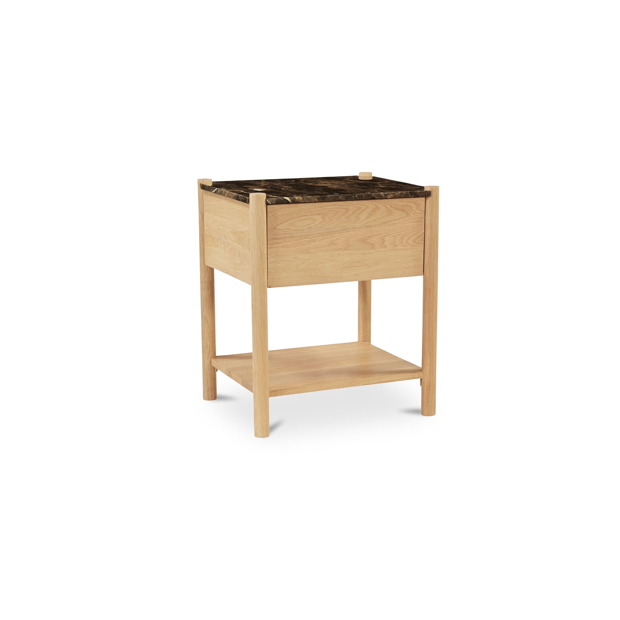 Moes Elio Nightstand Dark Emperador Marble JD-1104-20