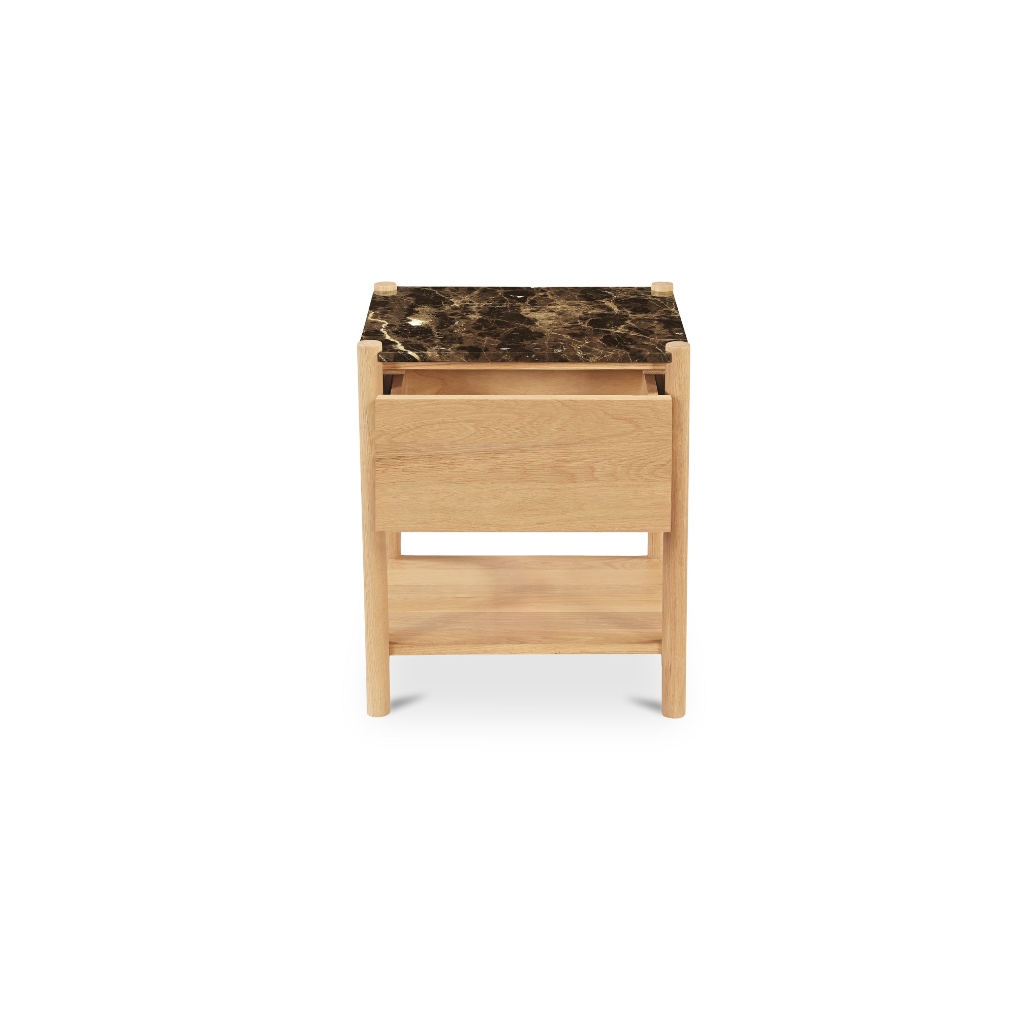 Moes Elio Nightstand Dark Emperador Marble JD-1104-20