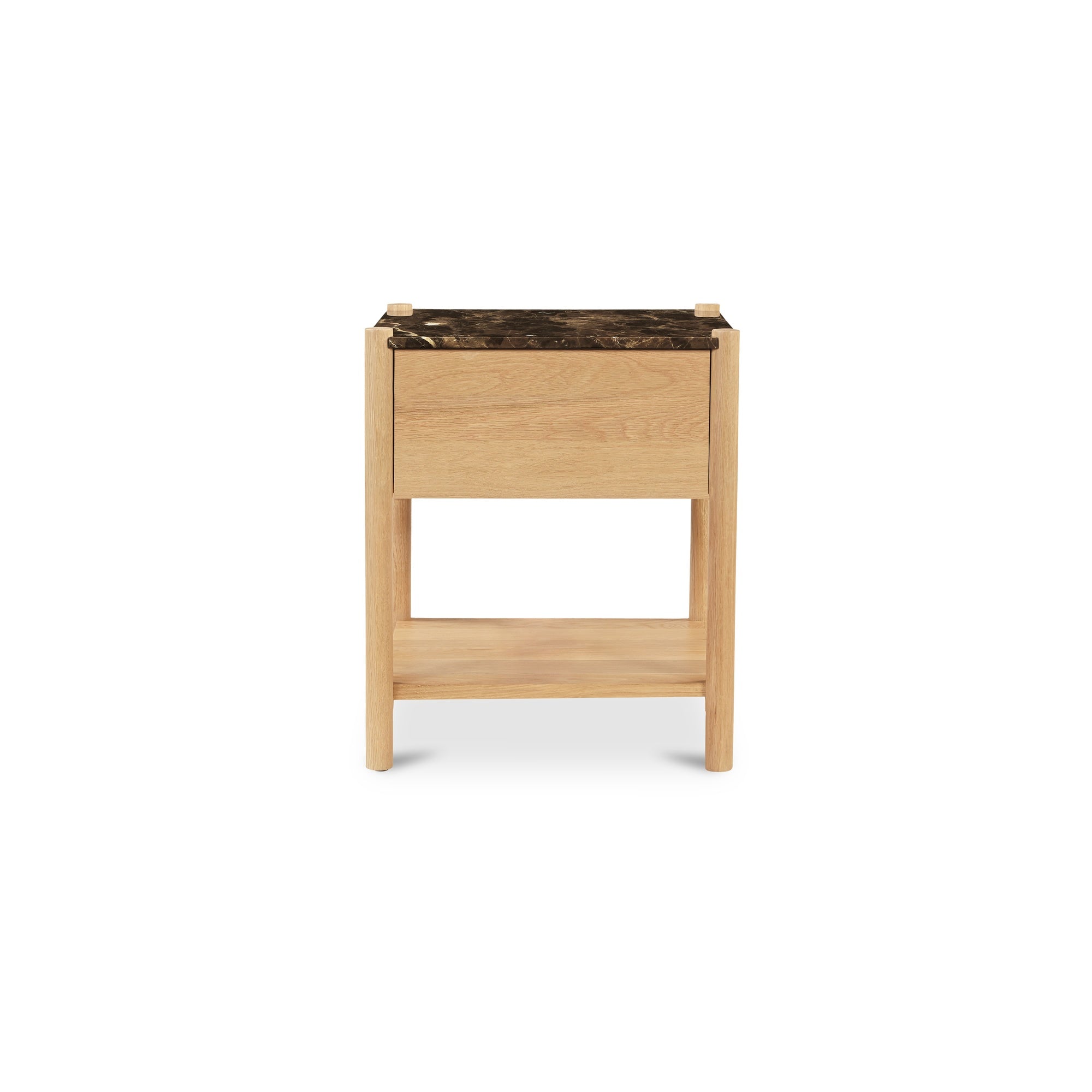 Moes Elio Nightstand Dark Emperador Marble JD-1104-20