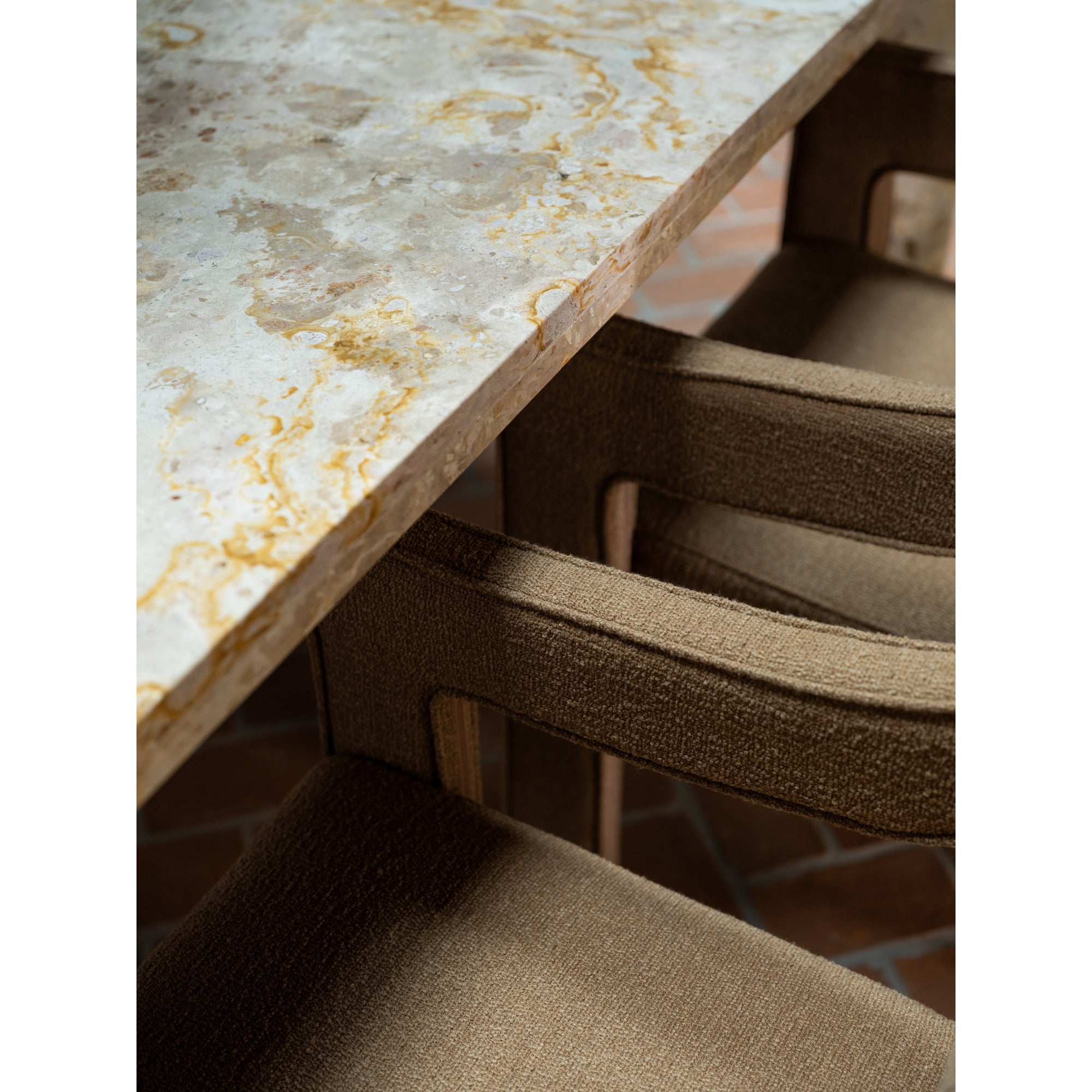 Moes Segment Dining Table Panther Stone Beige JD-1107-34-0