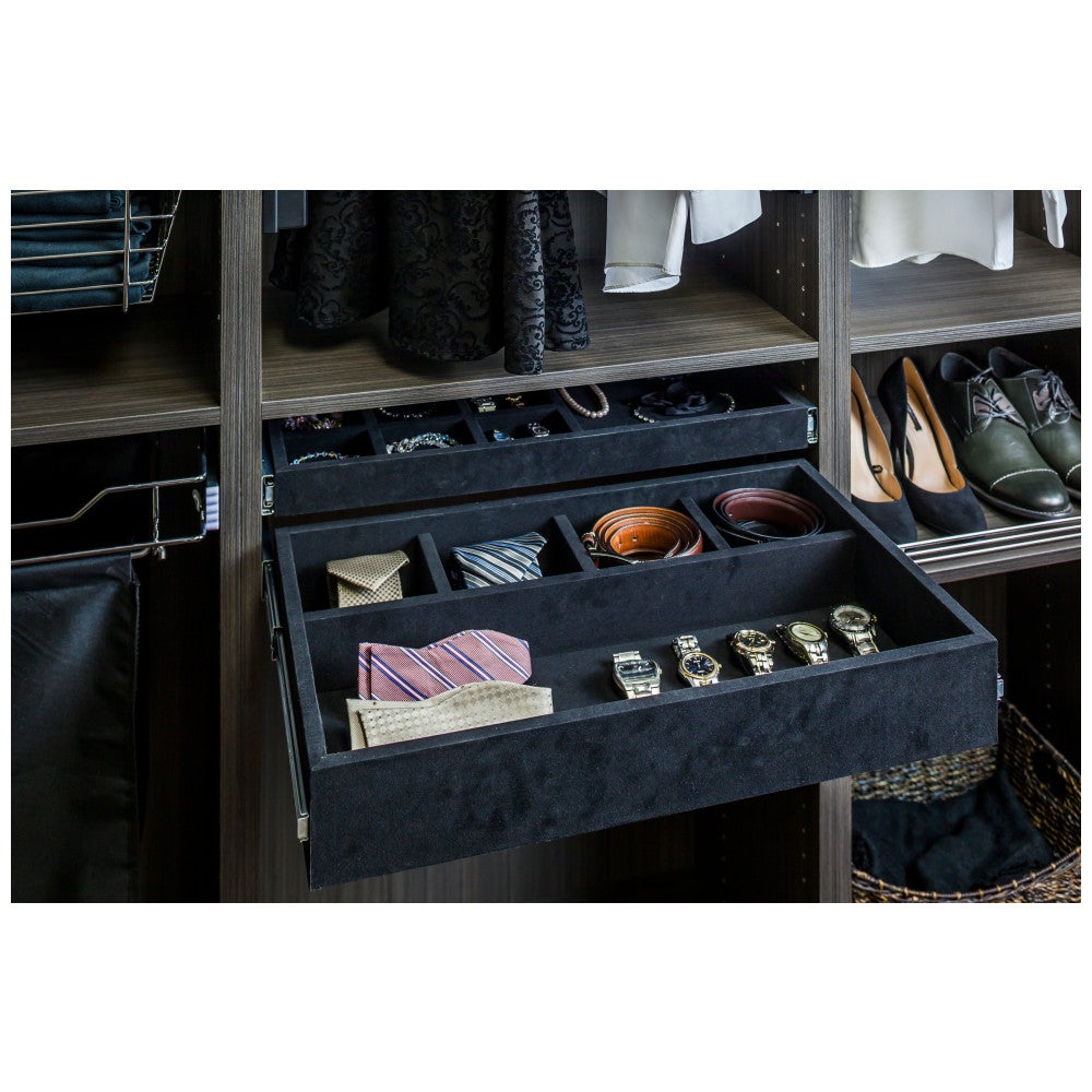 Hardware Resources Felt 5-Compartment Jewelry Organizer Drawer