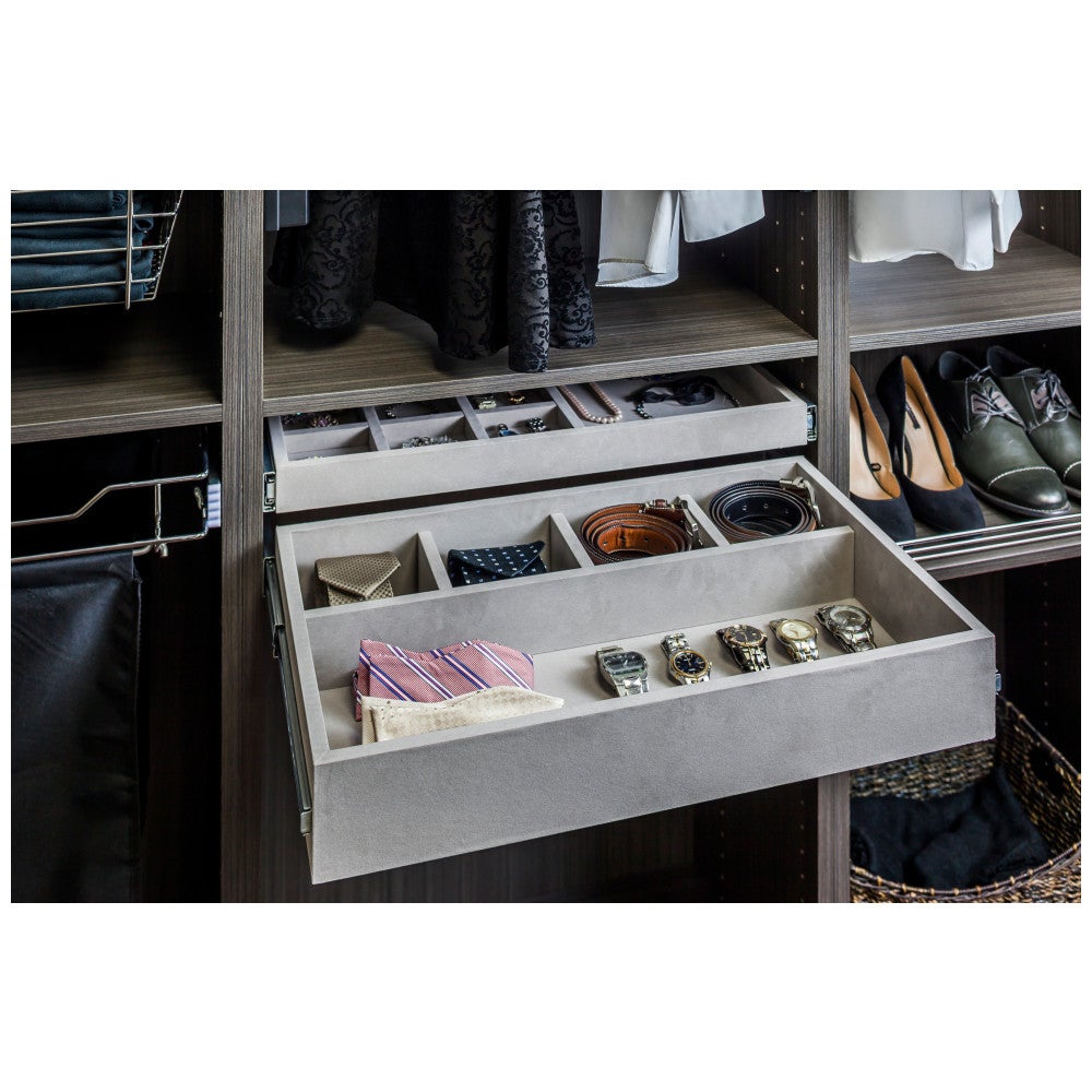 Hardware Resources Felt 5-Compartment Jewelry Organizer Drawer
