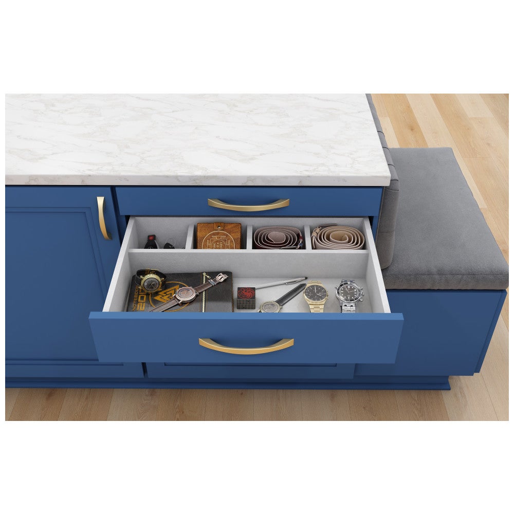 Hardware Resources Felt 5-Compartment Jewelry Organizer Drawer
