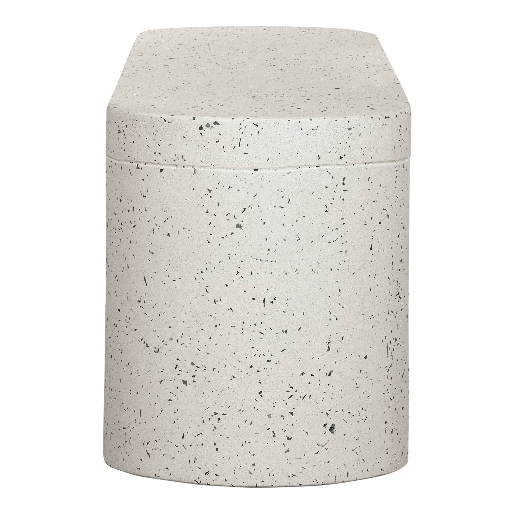 Moes Lyon Outdoor Bench White Terrazzo JK-1002-29
