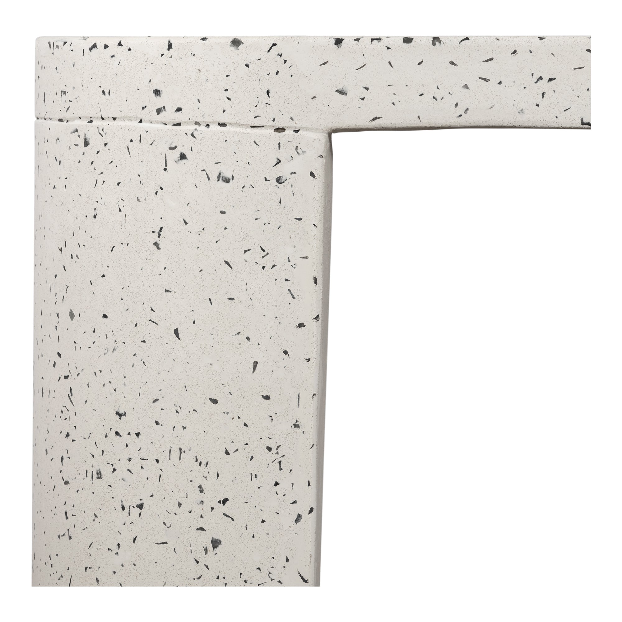 Moes Lyon Outdoor Bench White Terrazzo JK-1002-29