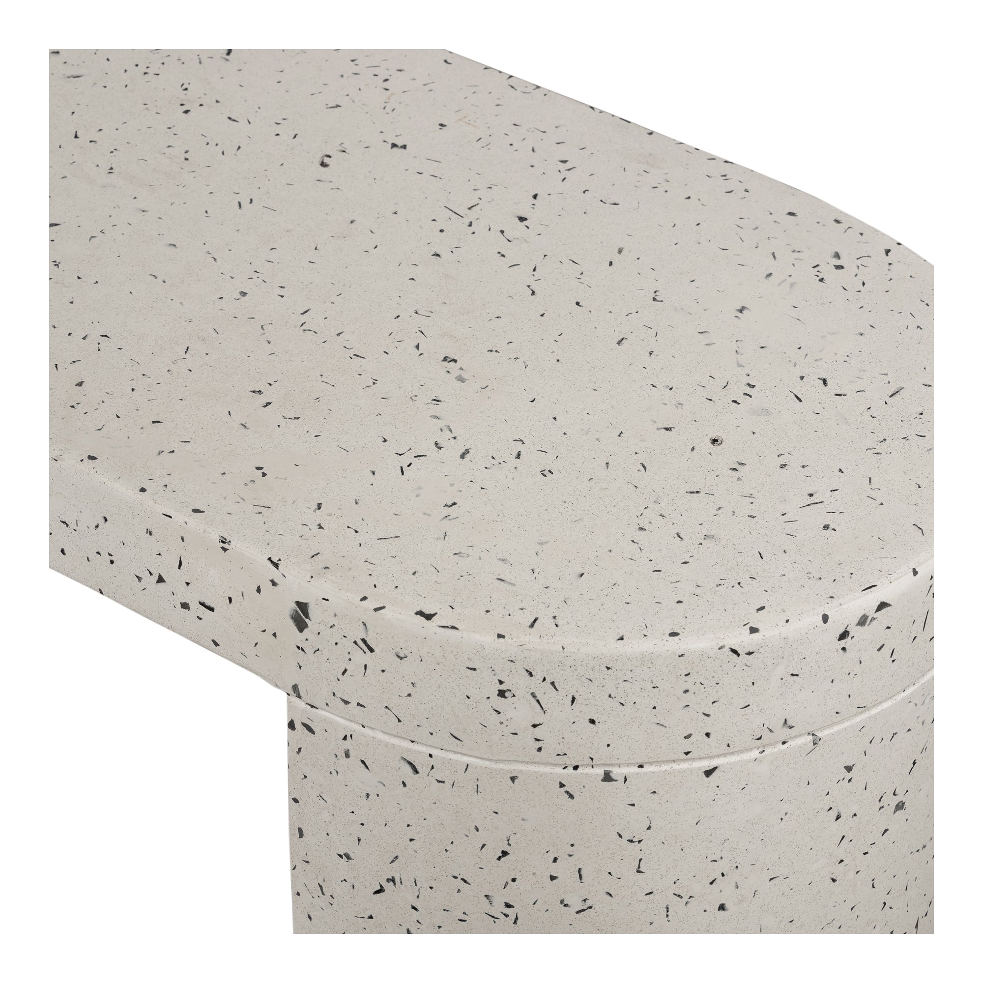 Moes Lyon Outdoor Bench White Terrazzo JK-1002-29