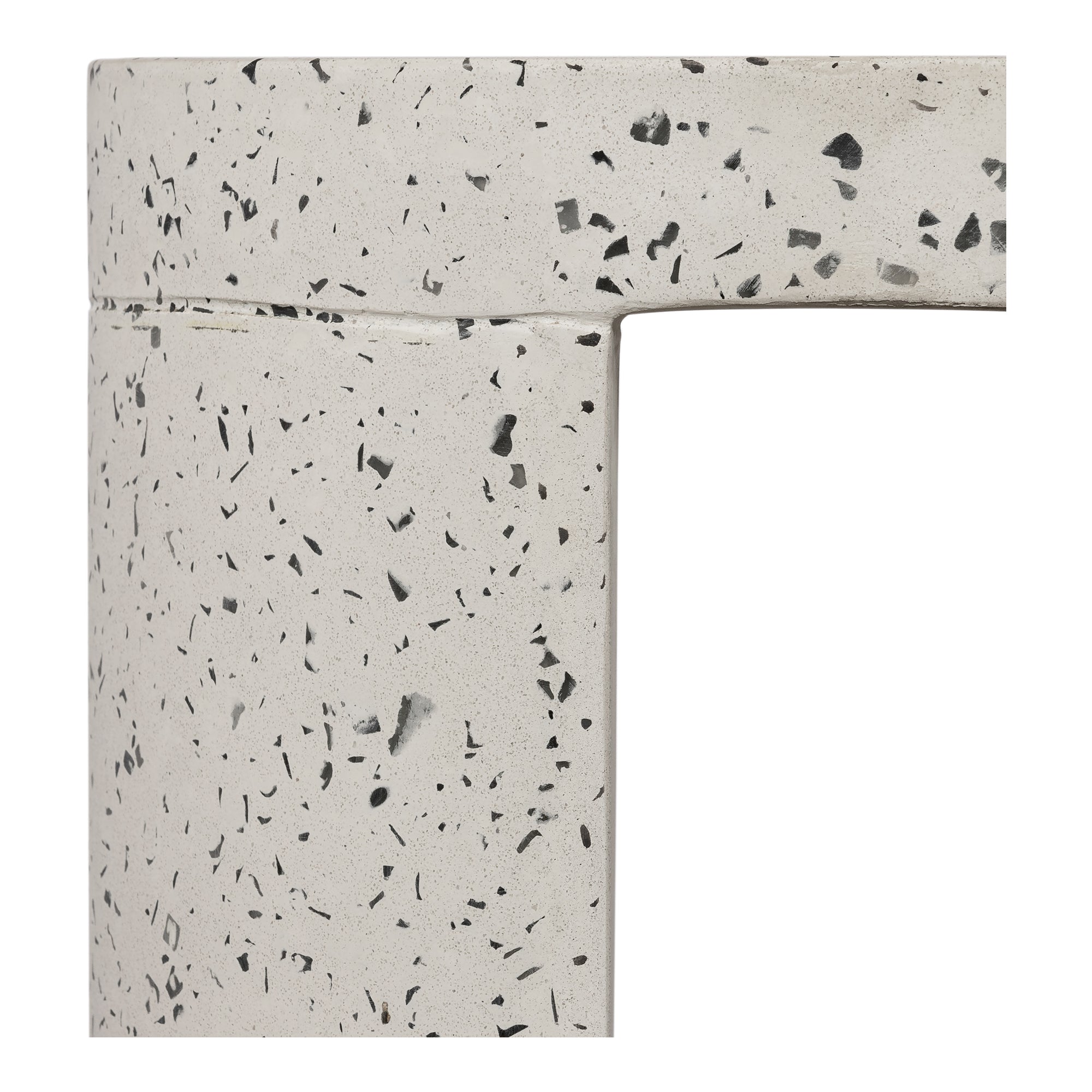 Moes Lyon Outdoor Stool White Terrazzo JK-1003-29