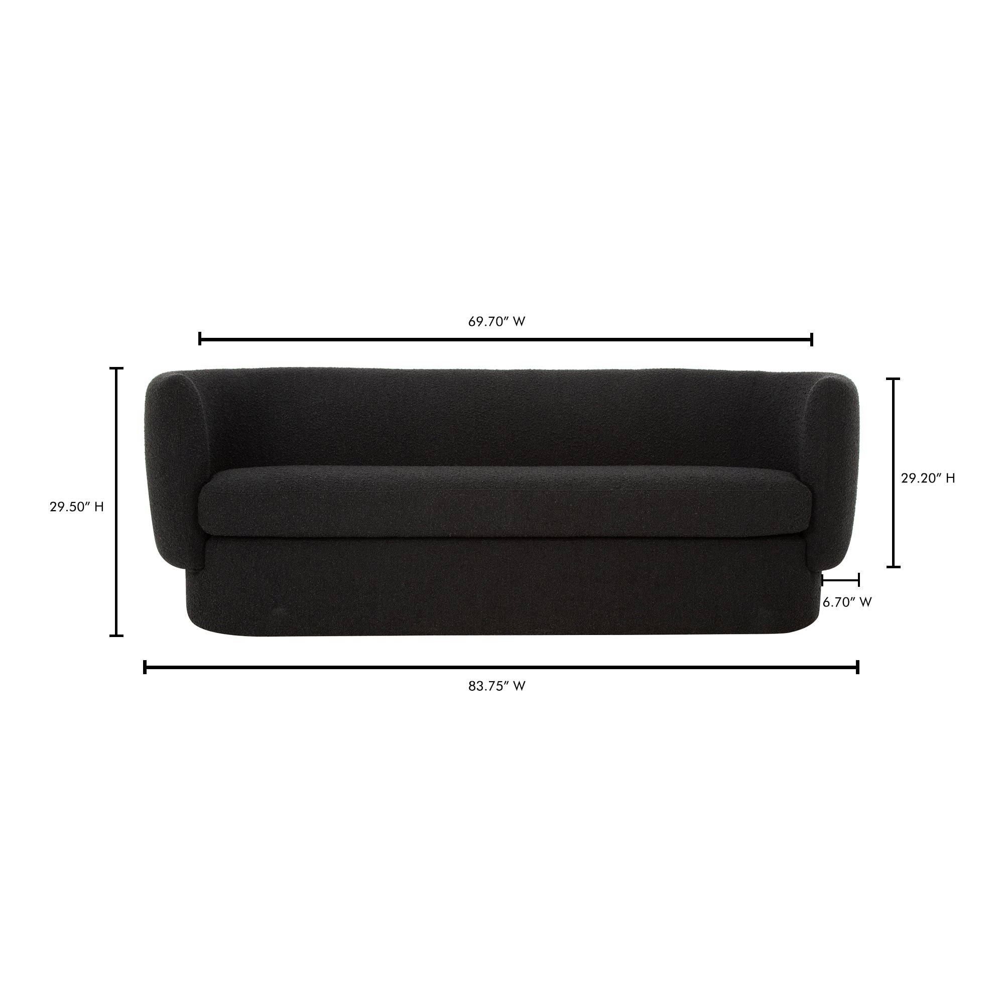 Moes Koba Sofa Maya Black JM-1001-02