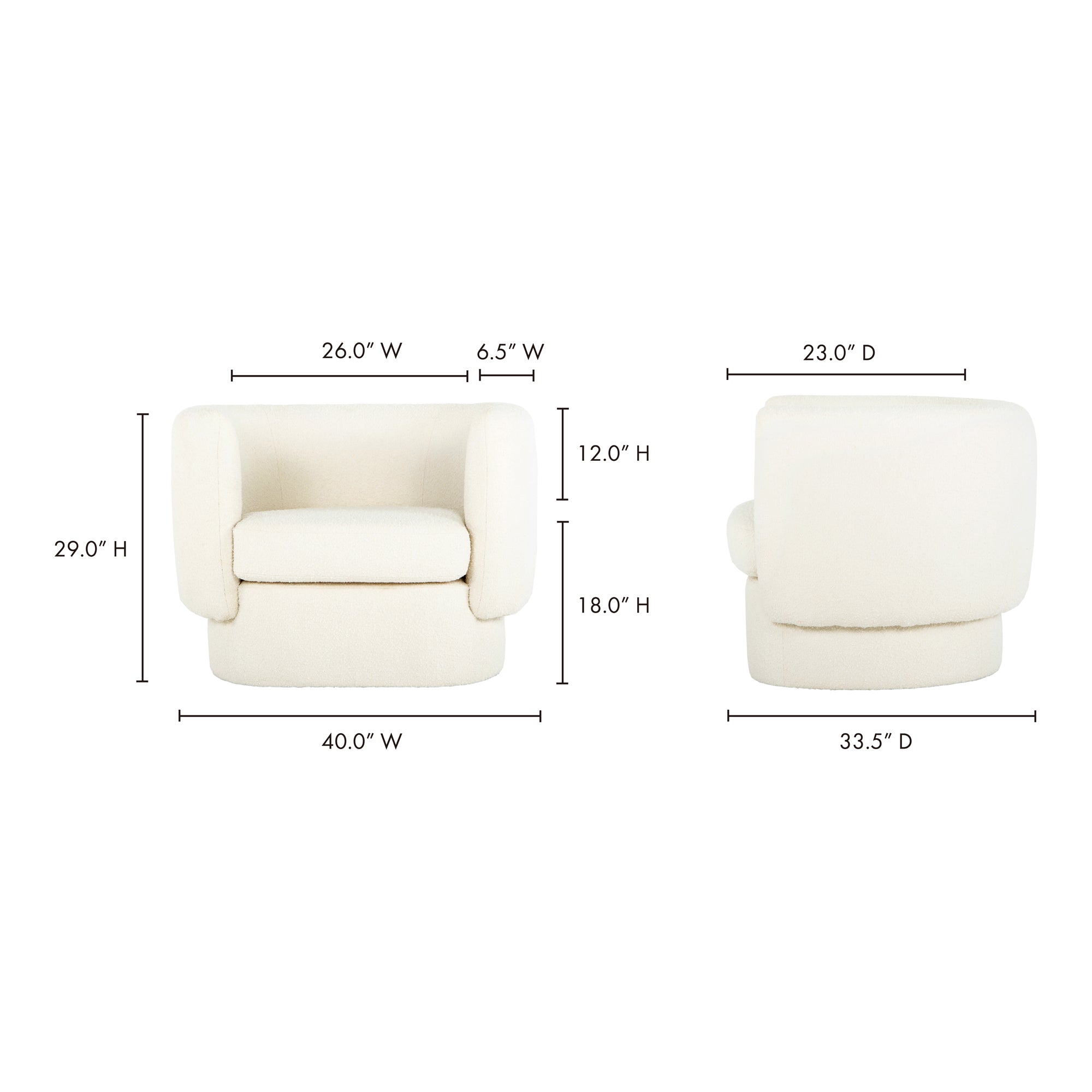 Moes Koba Chair Maya White JM-1002-18
