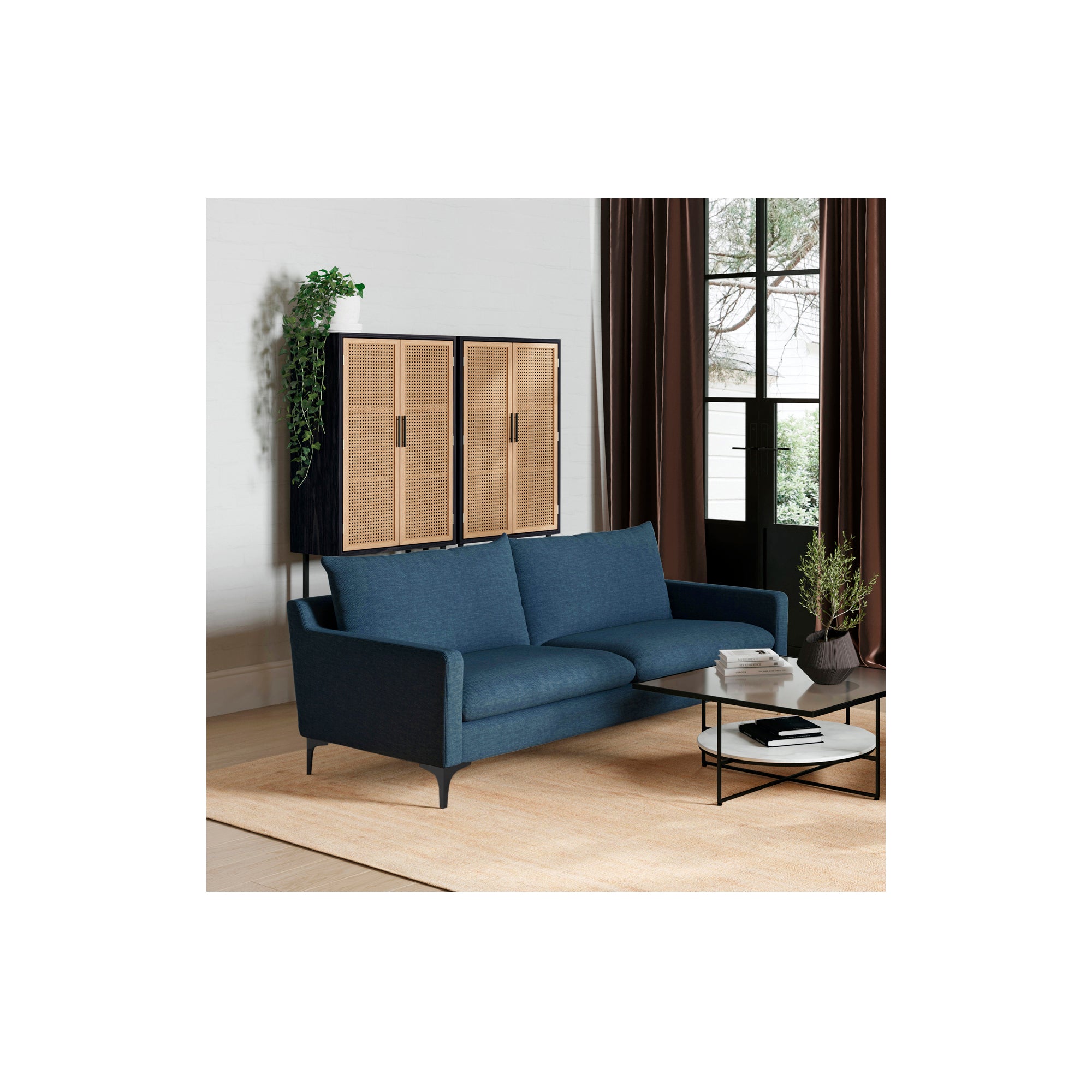 Moes Paris Sofa Blue JM-1011-26