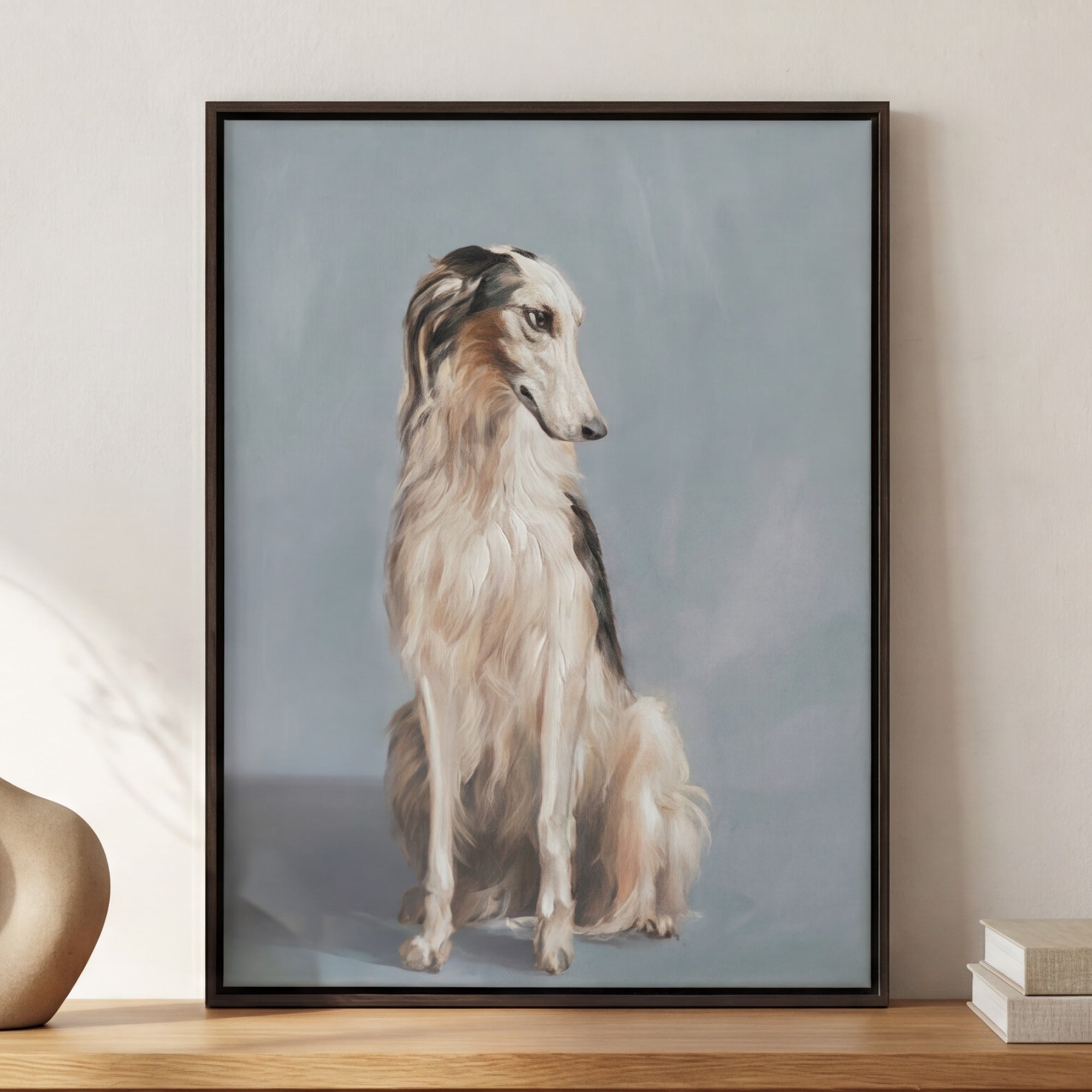 Moes Blue Framed Painting JQ-1060-37