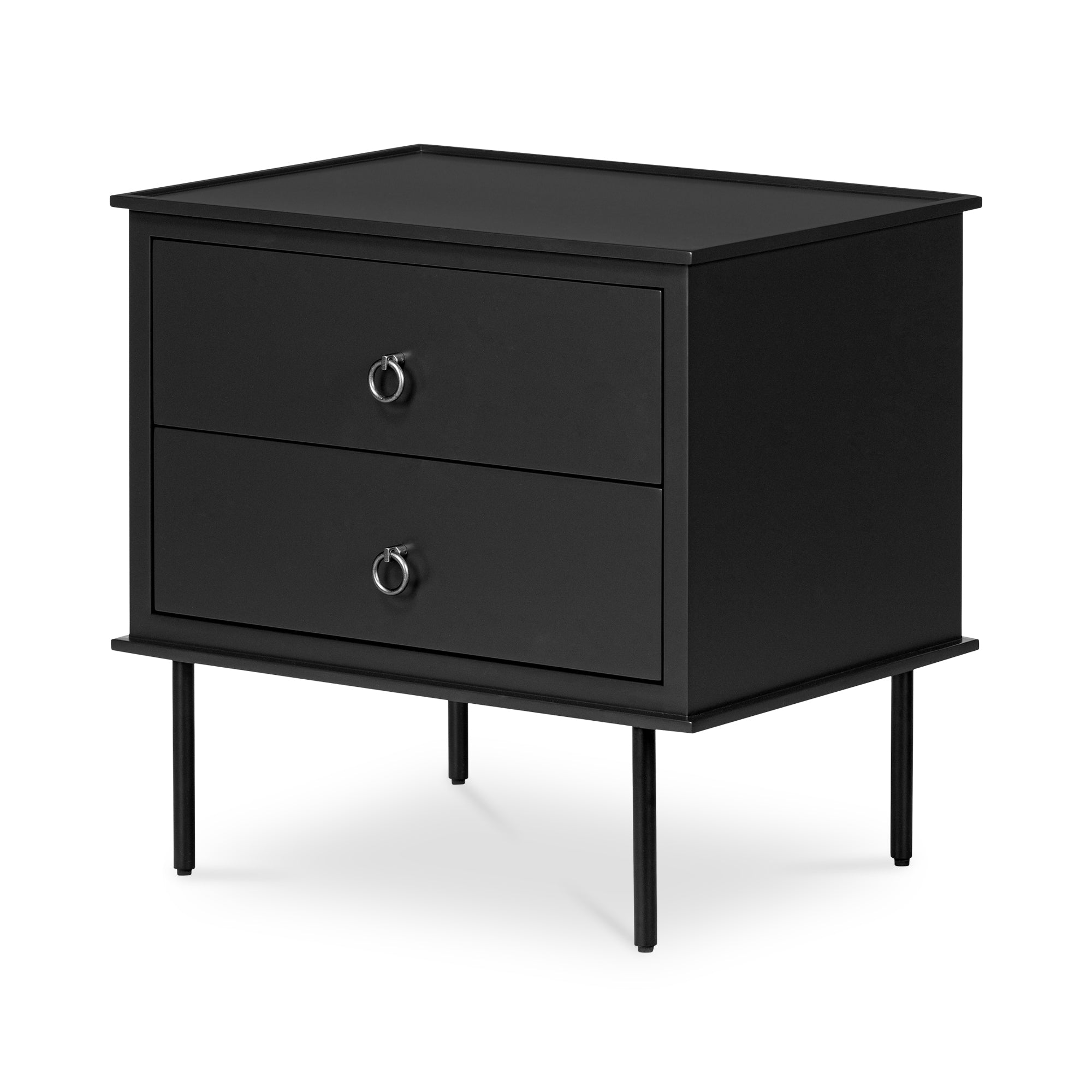Moes Reagan Nightstand Black JU-1006-02