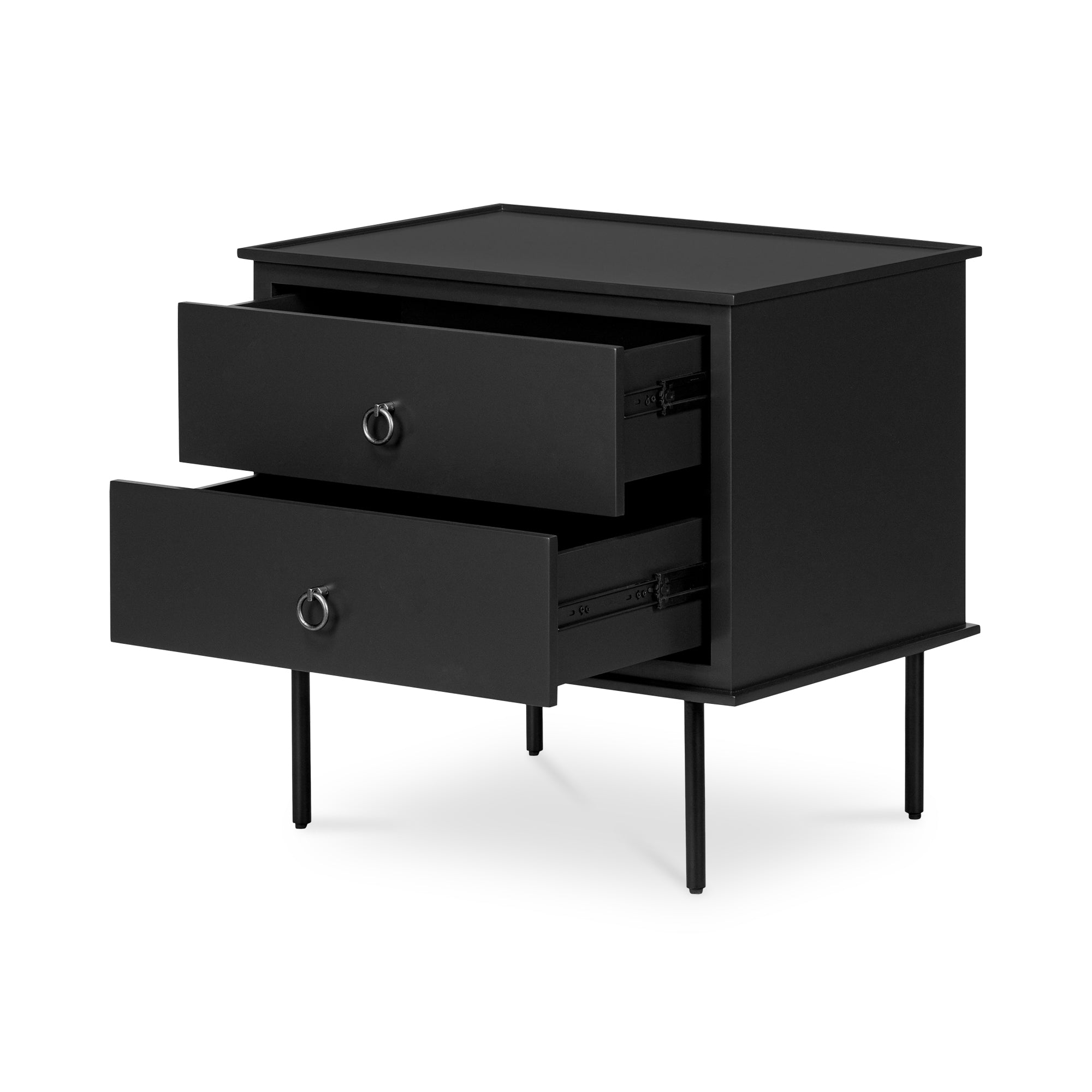 Moes Reagan Nightstand Black JU-1006-02