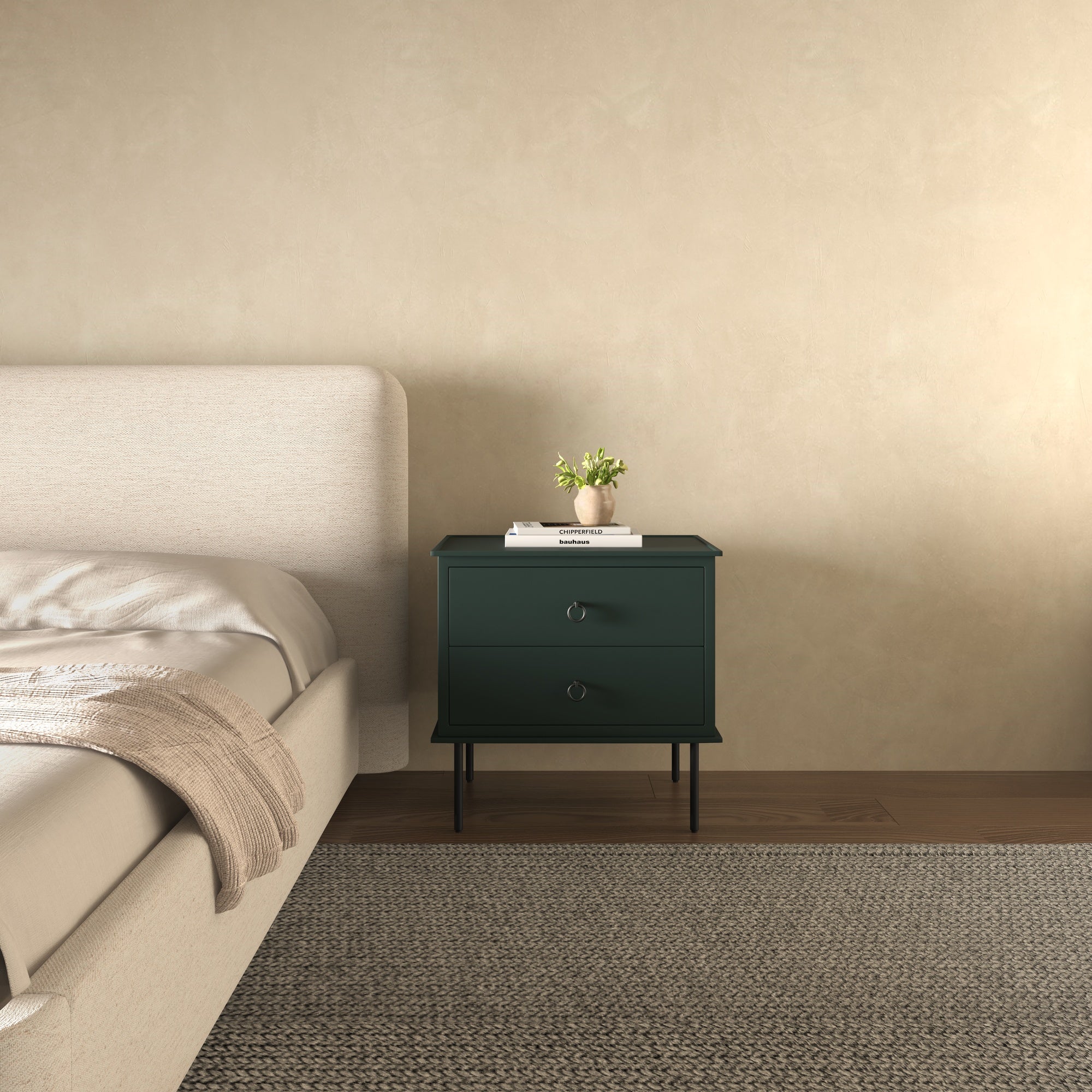 Moes Reagan Nightstand Deep Green JU-1006-27