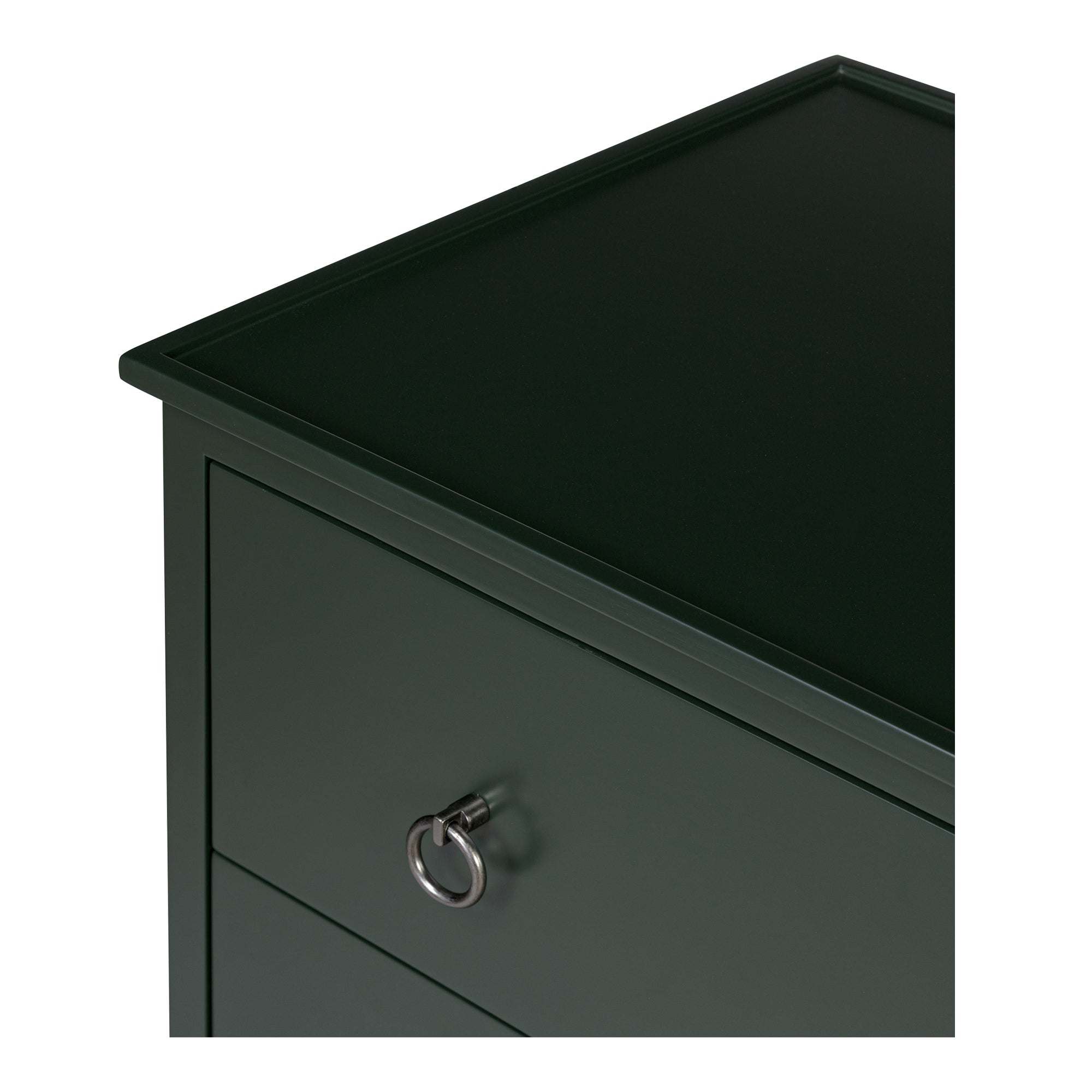 Moes Reagan 3 Drawer Nightstand Deep Green JU-1007-27