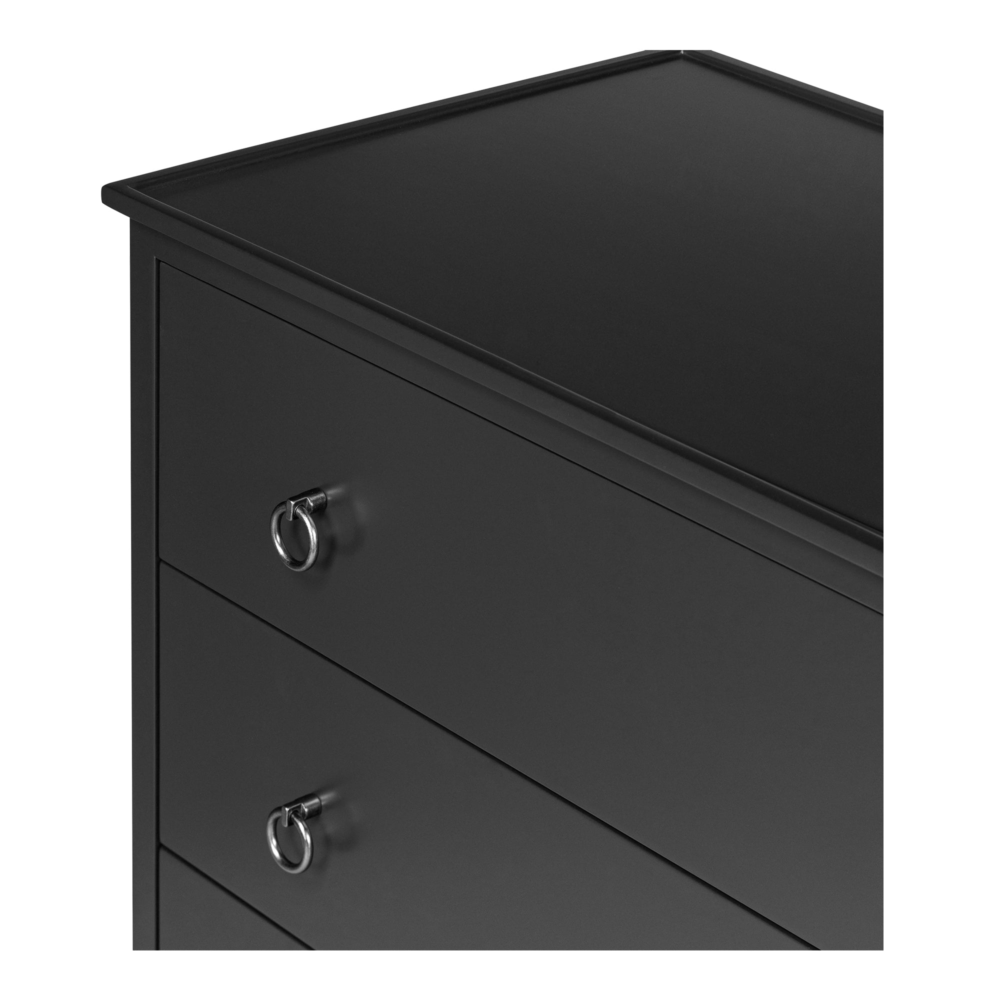 Moes Reagan 6 Drawer Dresser Black JU-1008-02