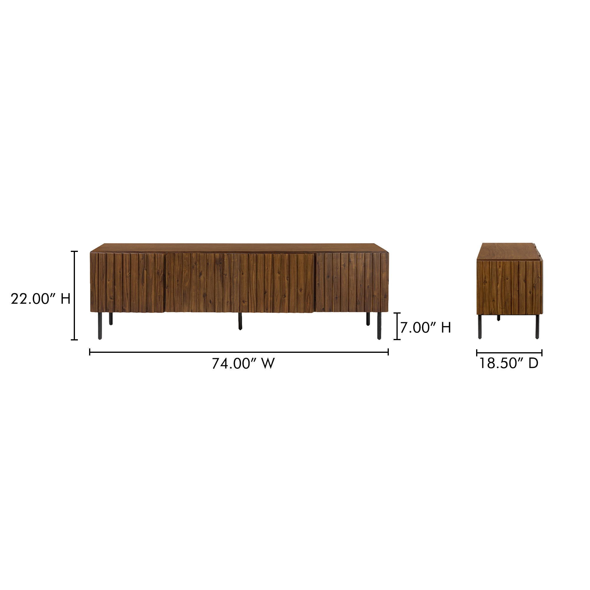 Moes Lincoln Media Cabinet Brown JU-1011-03
