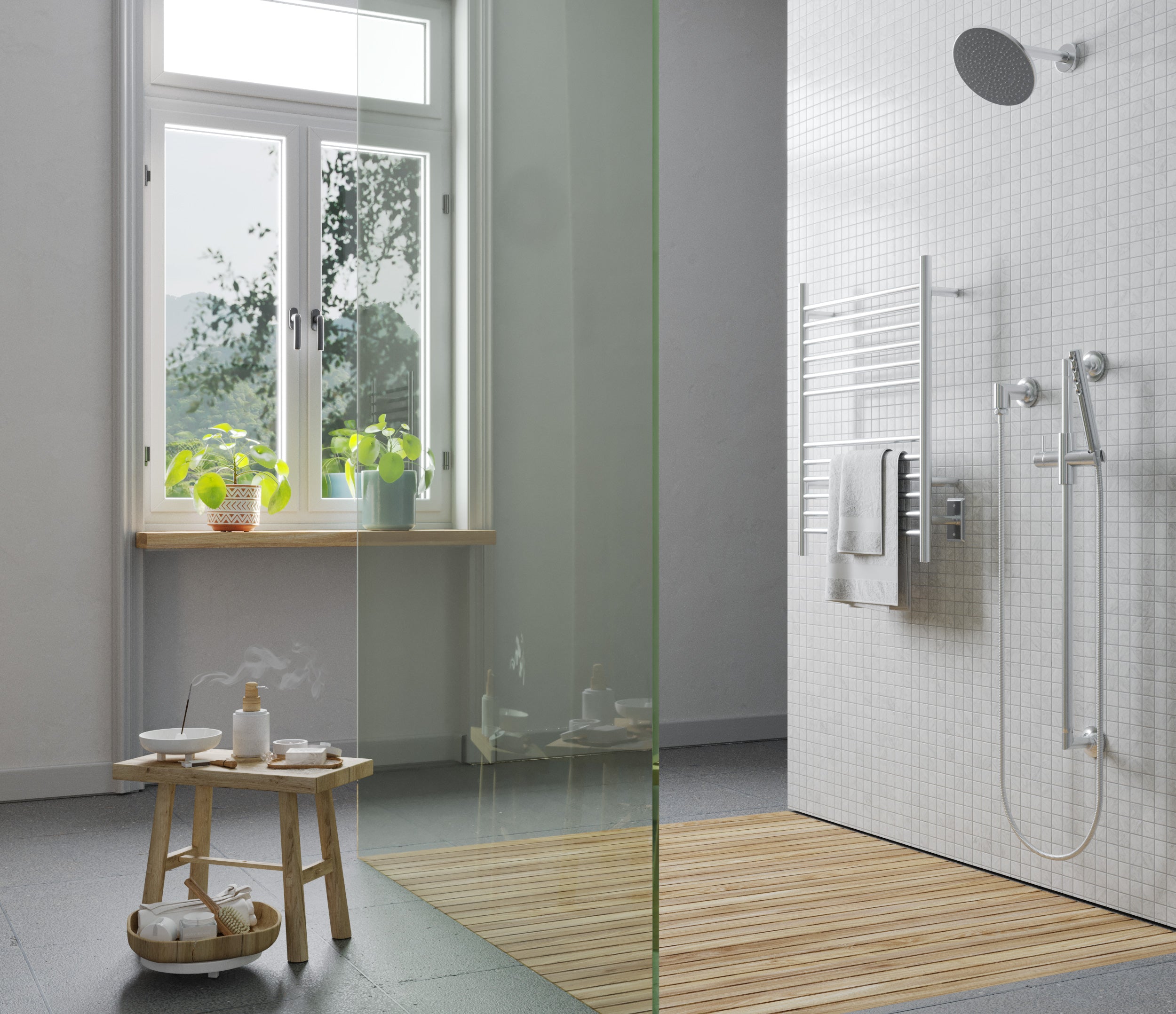 Cape Model 2332 12 Straight Bar Hardwired Towel Warmer