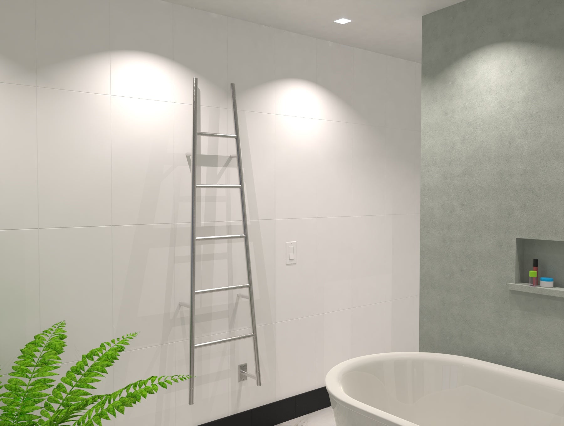 Amba Jeeves Model A Ladder 5 Bar Hardwired Drying Rack