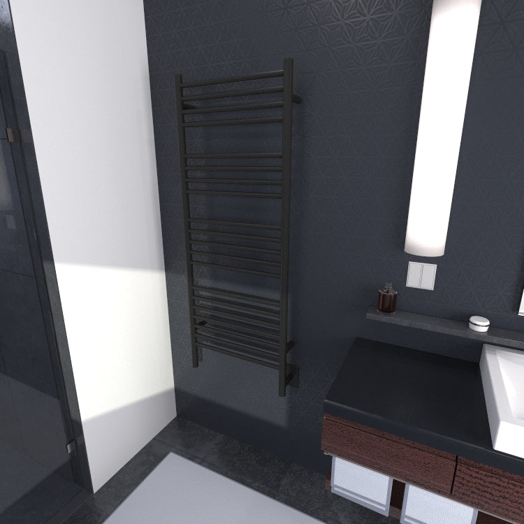 Amba Jeeves Model D Straight 20-Bar Hardwired Towel Warmer – 304 Stainless Steel