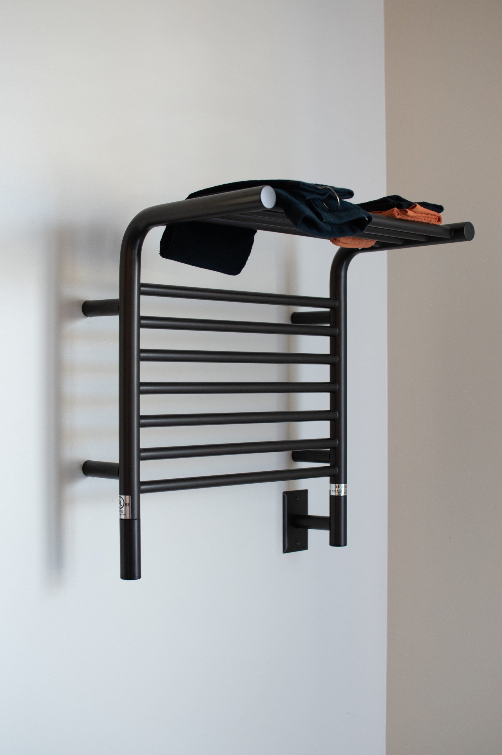 Amba Jeeves Model M Shelf 11 Bar Hardwired Towel Warmer