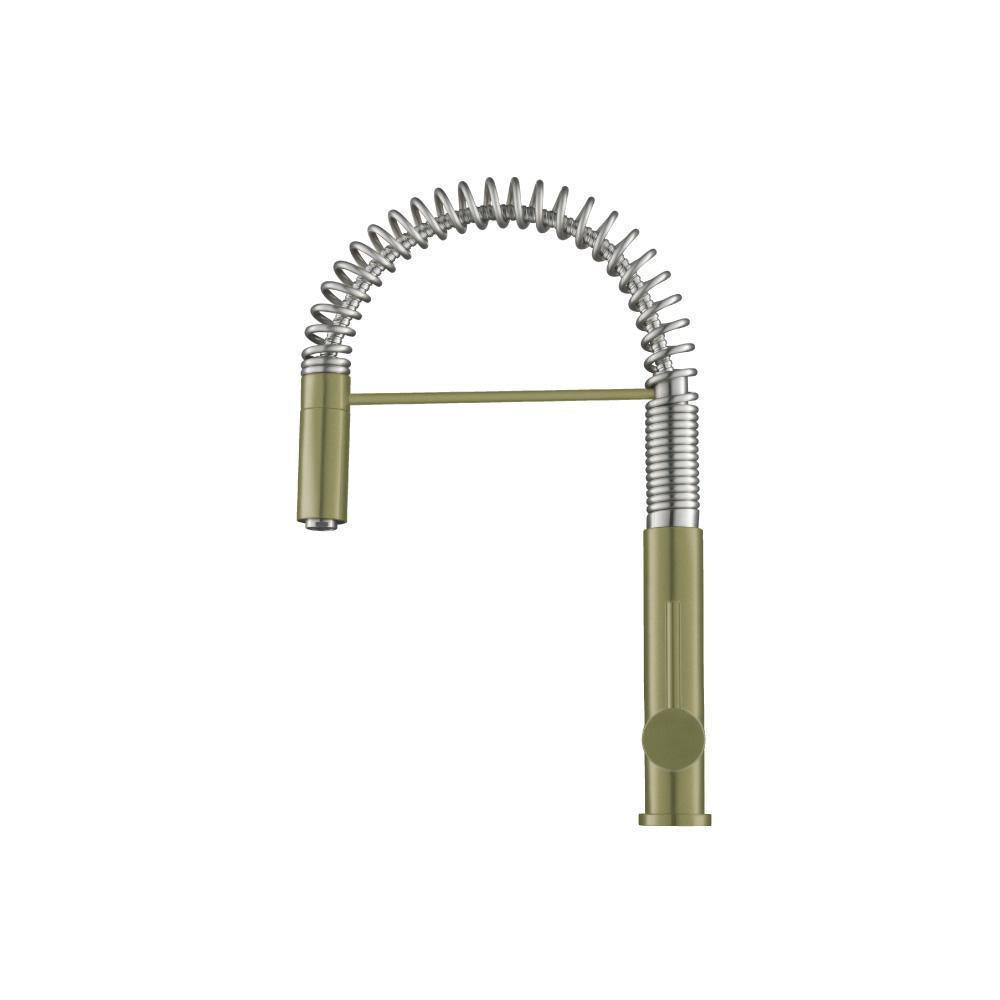 Flusso K.1230 Dixie - Semi-Professional Dual Spray Stainless Steel Kitchen Faucet With Pull Out