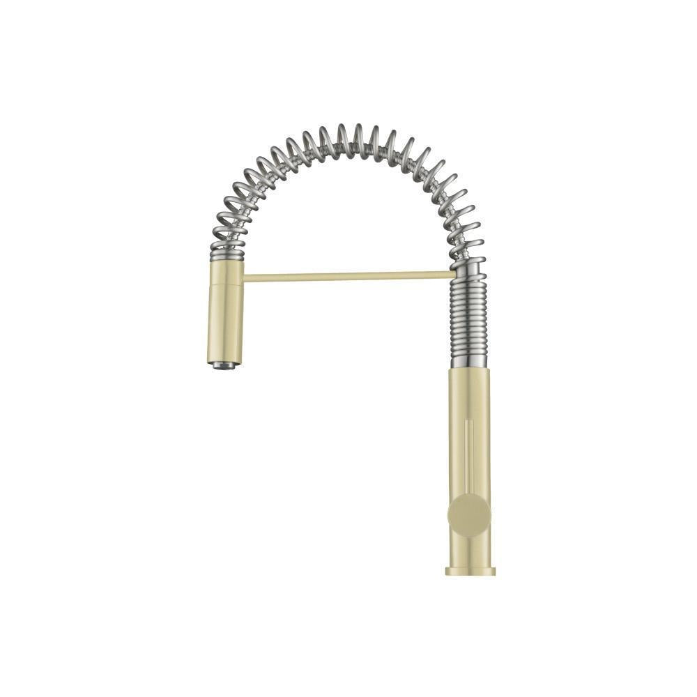 Flusso K.1230 Dixie - Semi-Professional Dual Spray Stainless Steel Kitchen Faucet With Pull Out