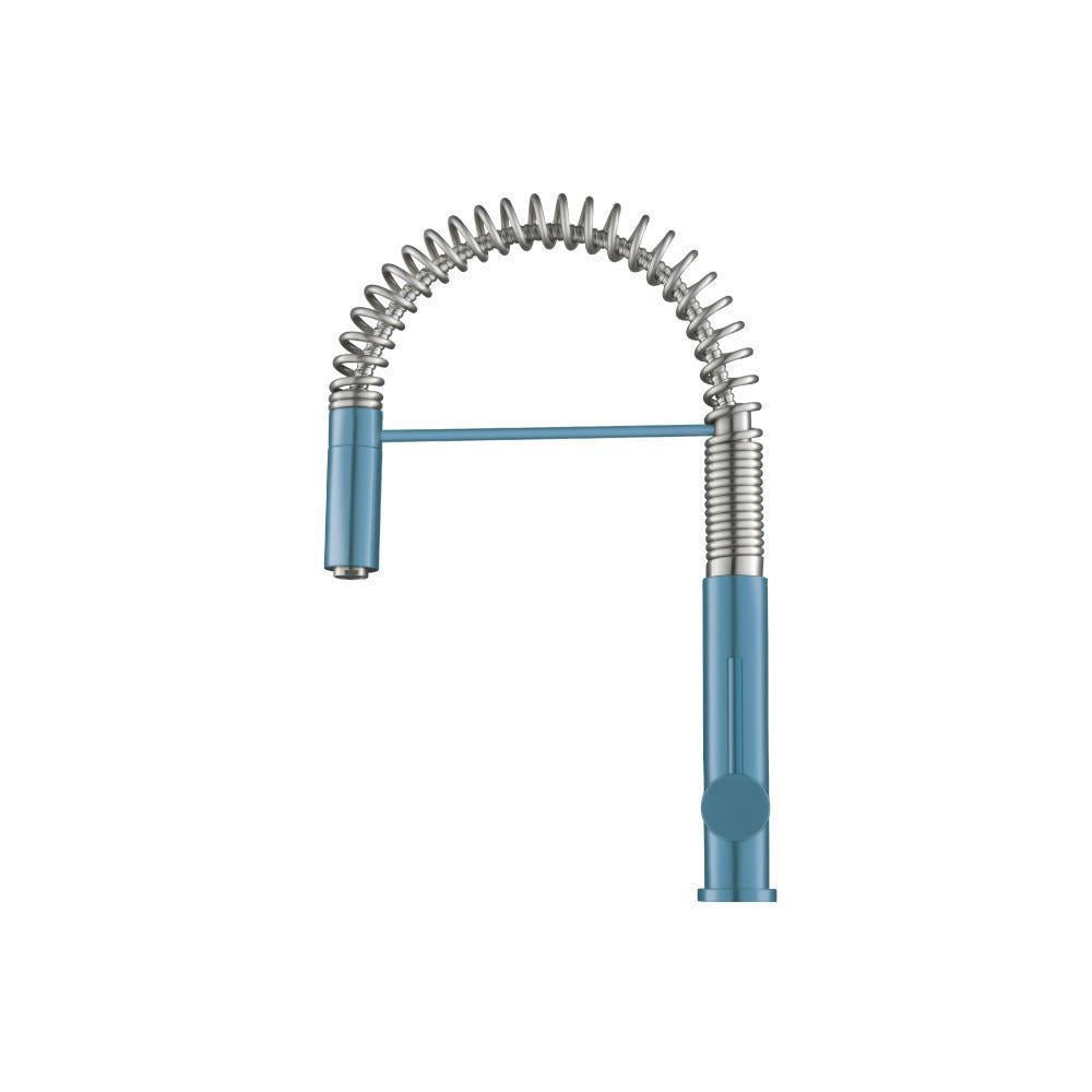 Flusso K.1230 Dixie - Semi-Professional Dual Spray Stainless Steel Kitchen Faucet With Pull Out