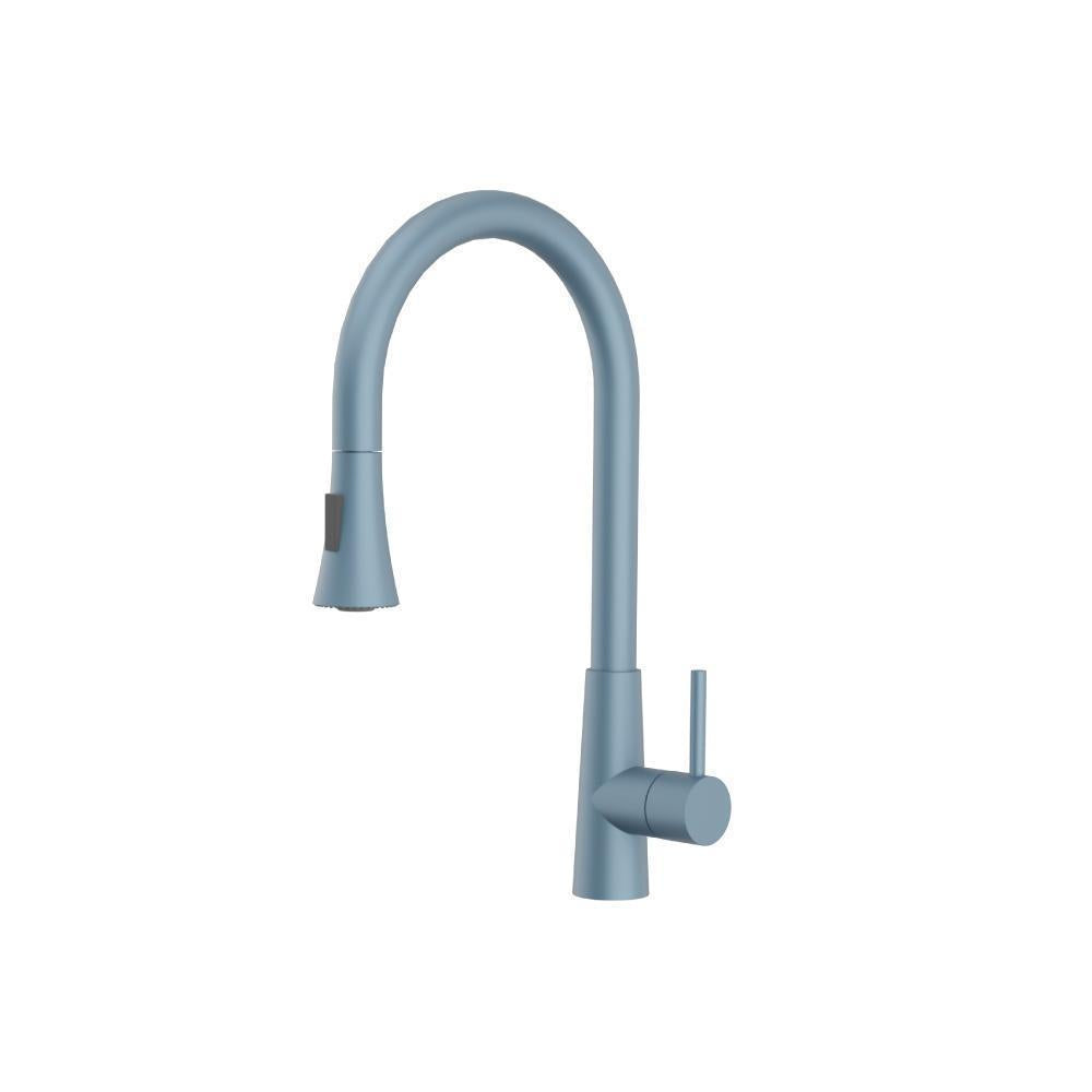 Zest Dual Spray Stainless Steel Kitchen Faucet with Pull-Out – Flusso / Isenberg