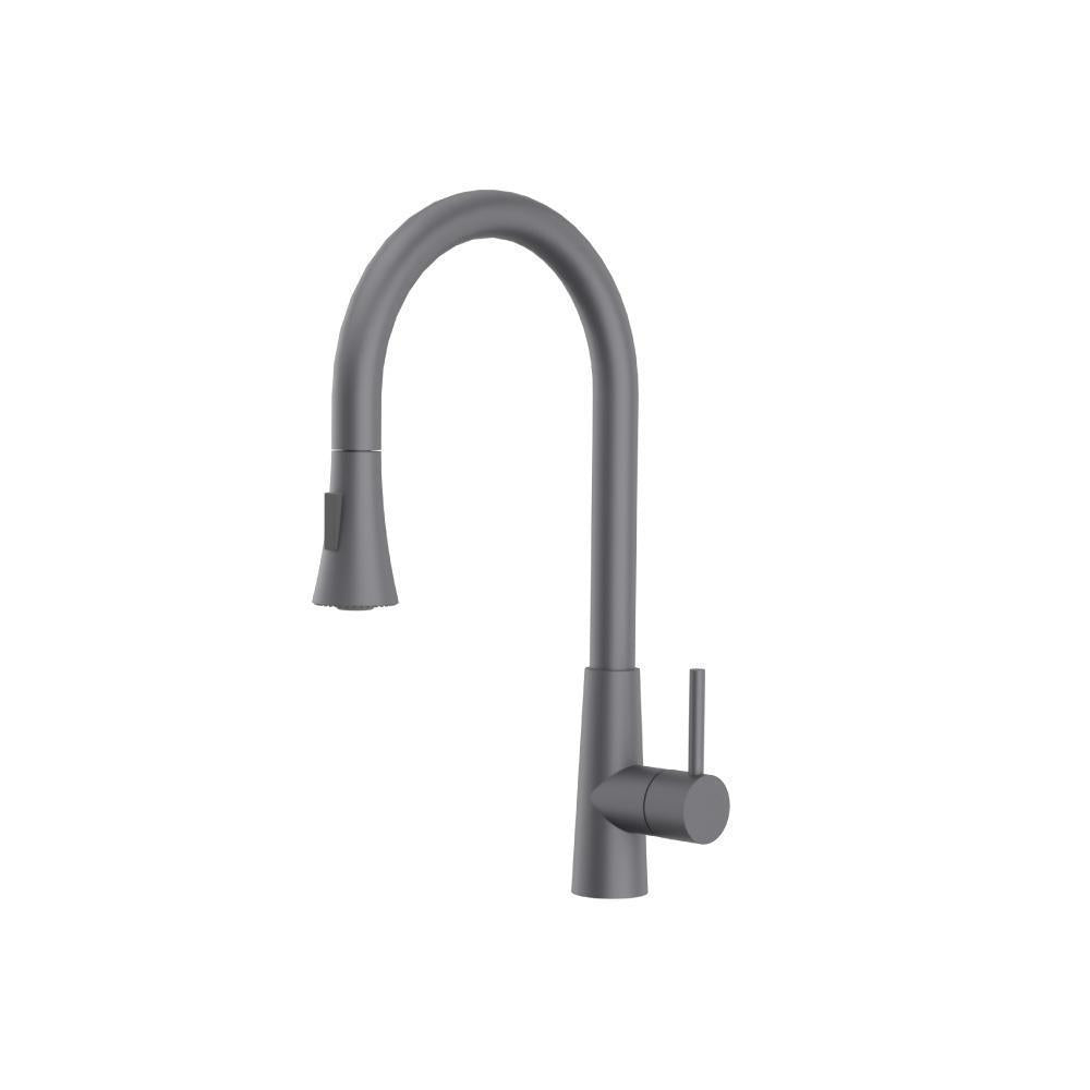 Zest Dual Spray Stainless Steel Kitchen Faucet with Pull-Out – Flusso / Isenberg