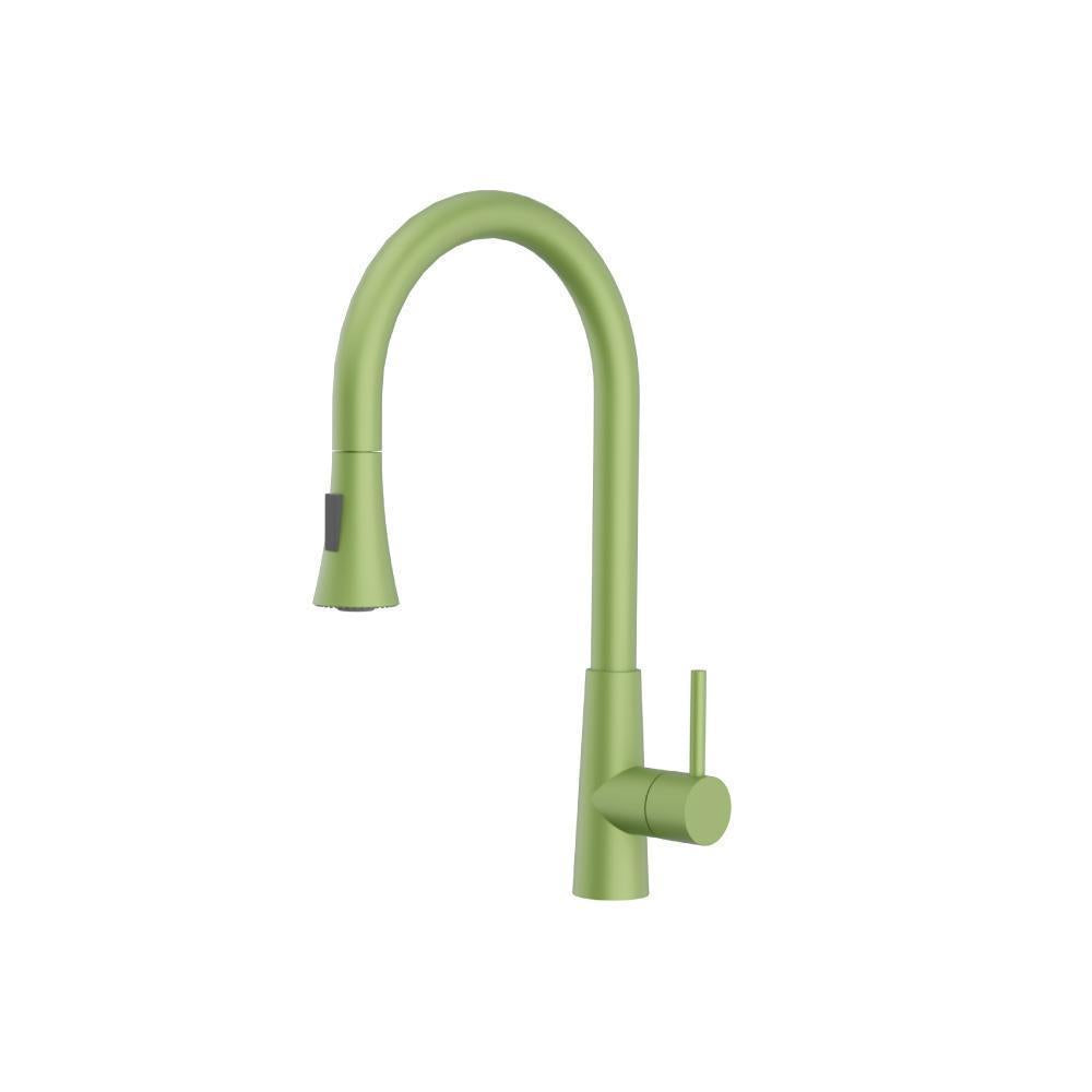 Zest Dual Spray Stainless Steel Kitchen Faucet with Pull-Out – Flusso / Isenberg