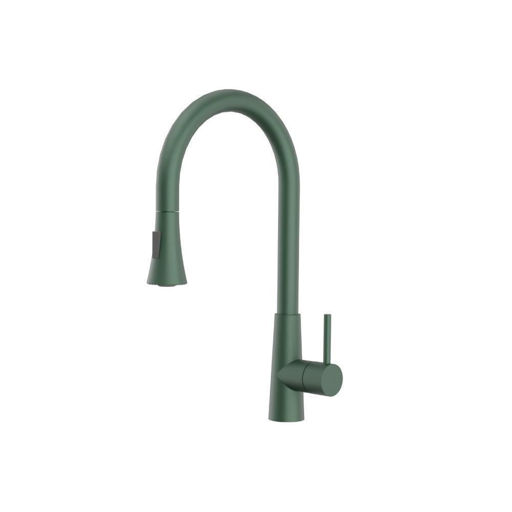 Zest Dual Spray Stainless Steel Kitchen Faucet with Pull-Out – Flusso / Isenberg