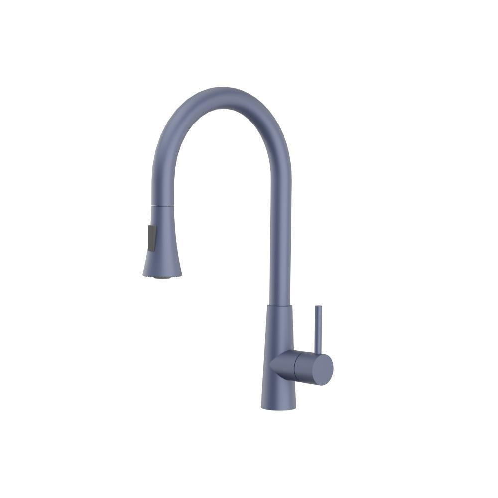Zest Dual Spray Stainless Steel Kitchen Faucet with Pull-Out – Flusso / Isenberg