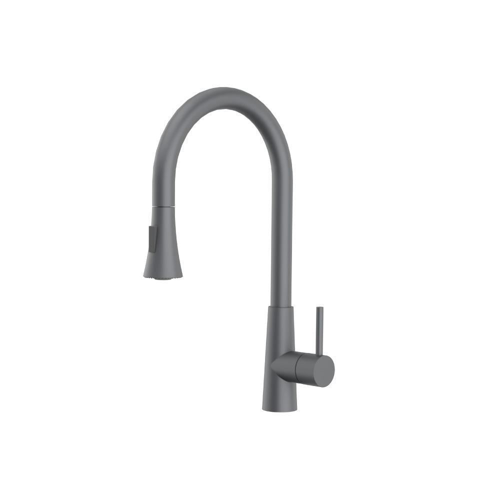Zest Dual Spray Stainless Steel Kitchen Faucet with Pull-Out – Flusso / Isenberg