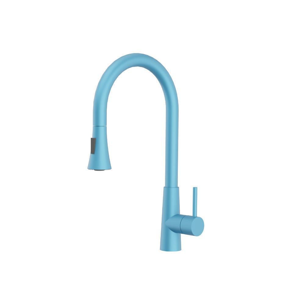 Zest Dual Spray Stainless Steel Kitchen Faucet with Pull-Out – Flusso / Isenberg