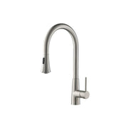 Zest Dual Spray Stainless Steel Kitchen Faucet with Pull-Out – Flusso / Isenberg