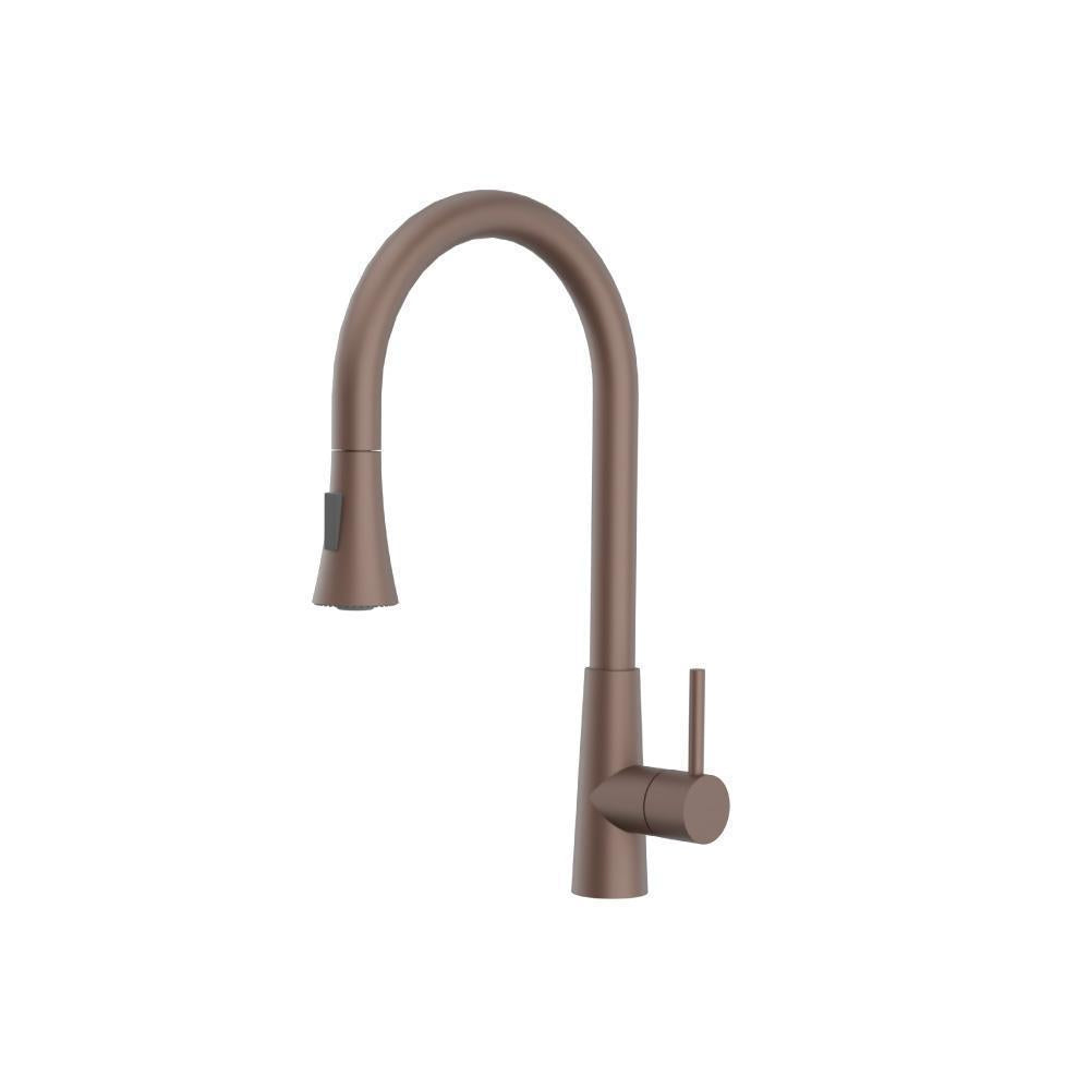 Zest Dual Spray Stainless Steel Kitchen Faucet with Pull-Out – Flusso / Isenberg