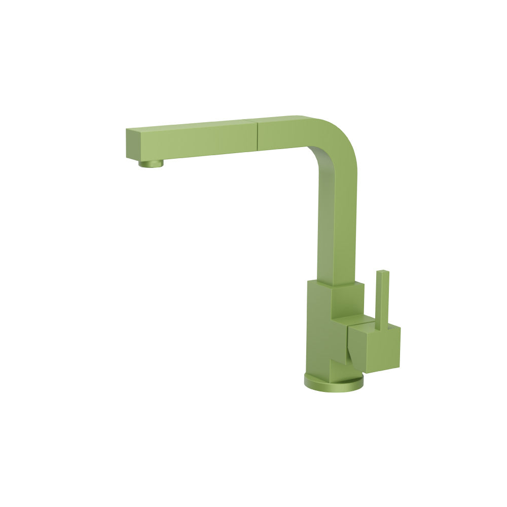 Flusso K.1330 Deus - Dual Spray Stainless Steel Kitchen Faucet With Pull Out