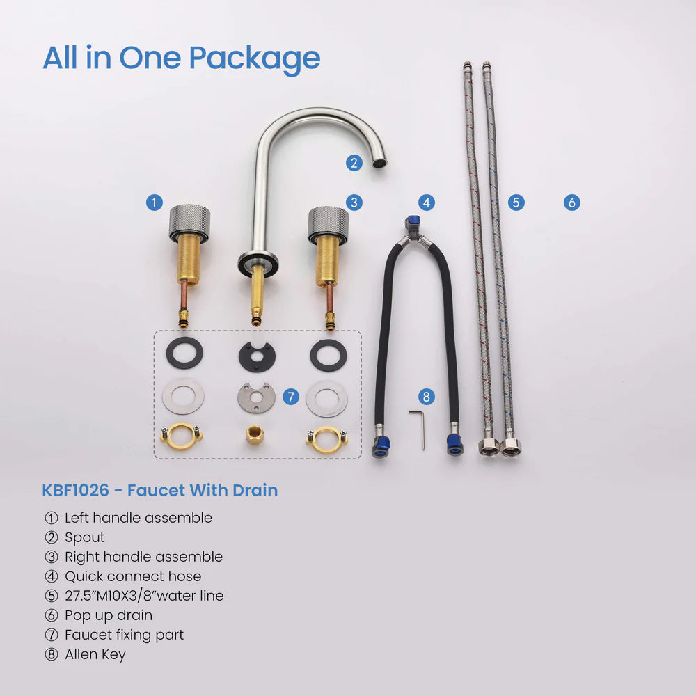 Blossom Wide Spread Lavatory Faucet KBF1026
