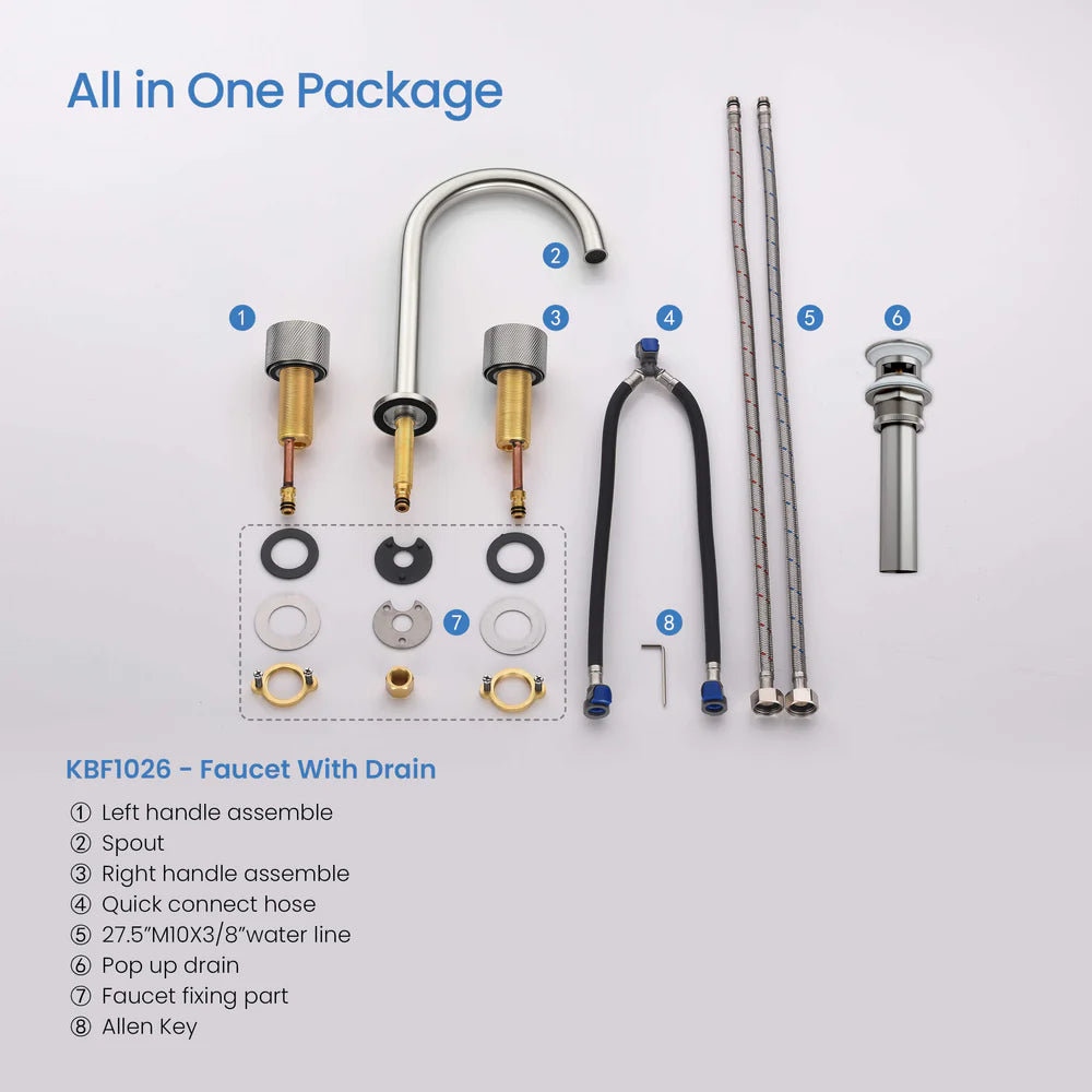 Blossom Wide Spread Lavatory Faucet KBF1026
